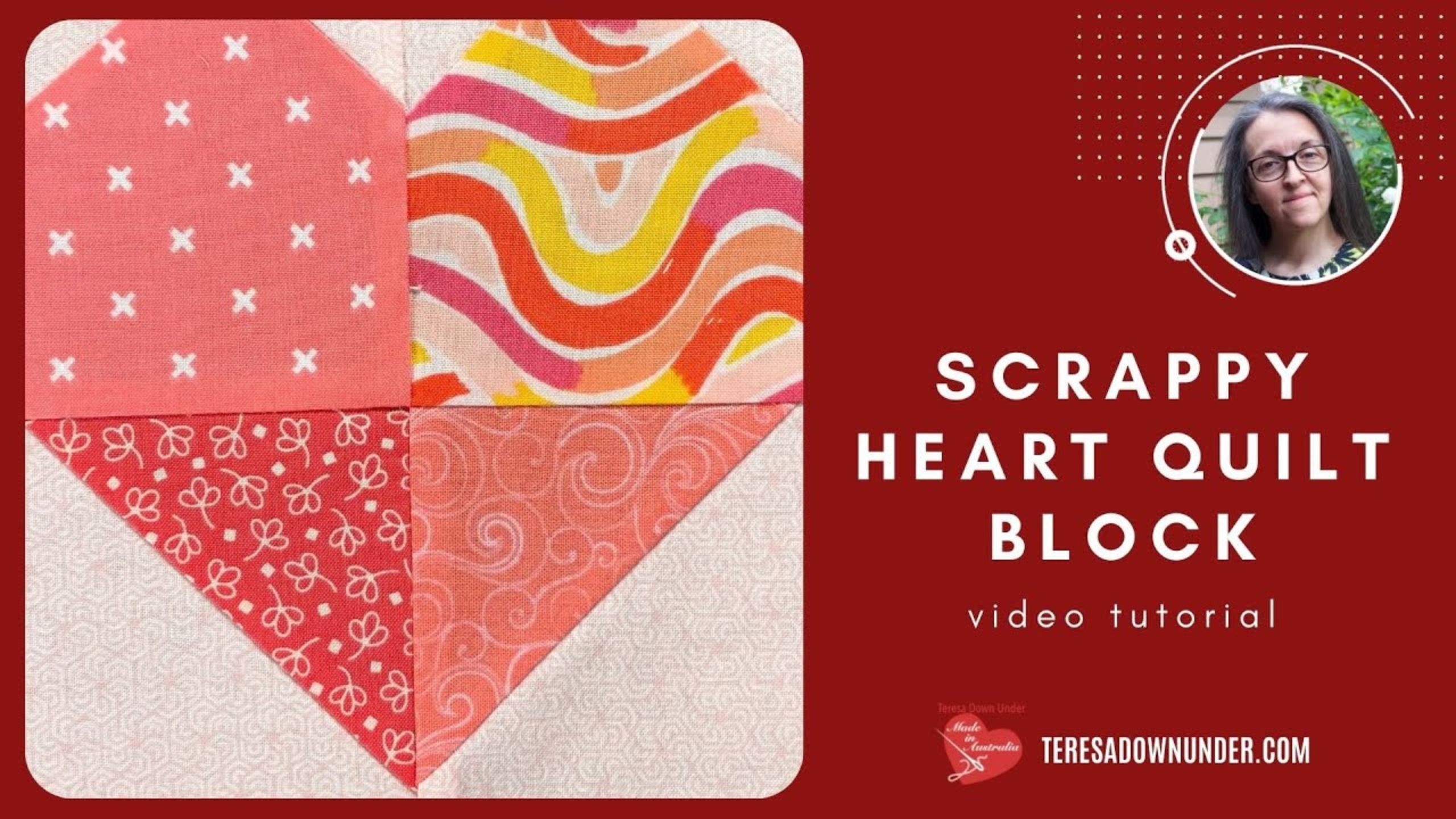 Scrappy heart block with Teresa from Teresa Down Under