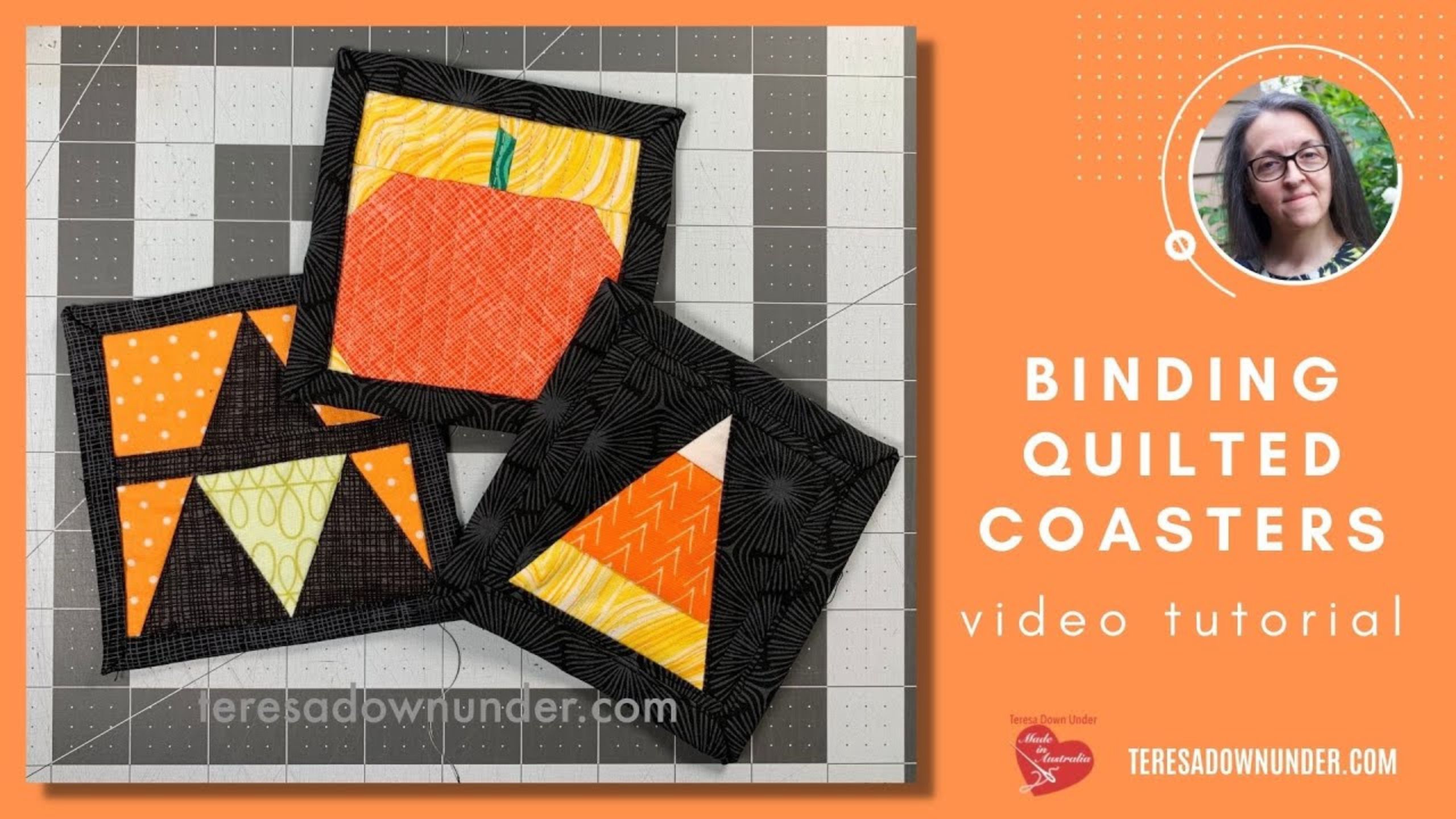 Self binding a coaster with Teresa of Teresa Down Under
