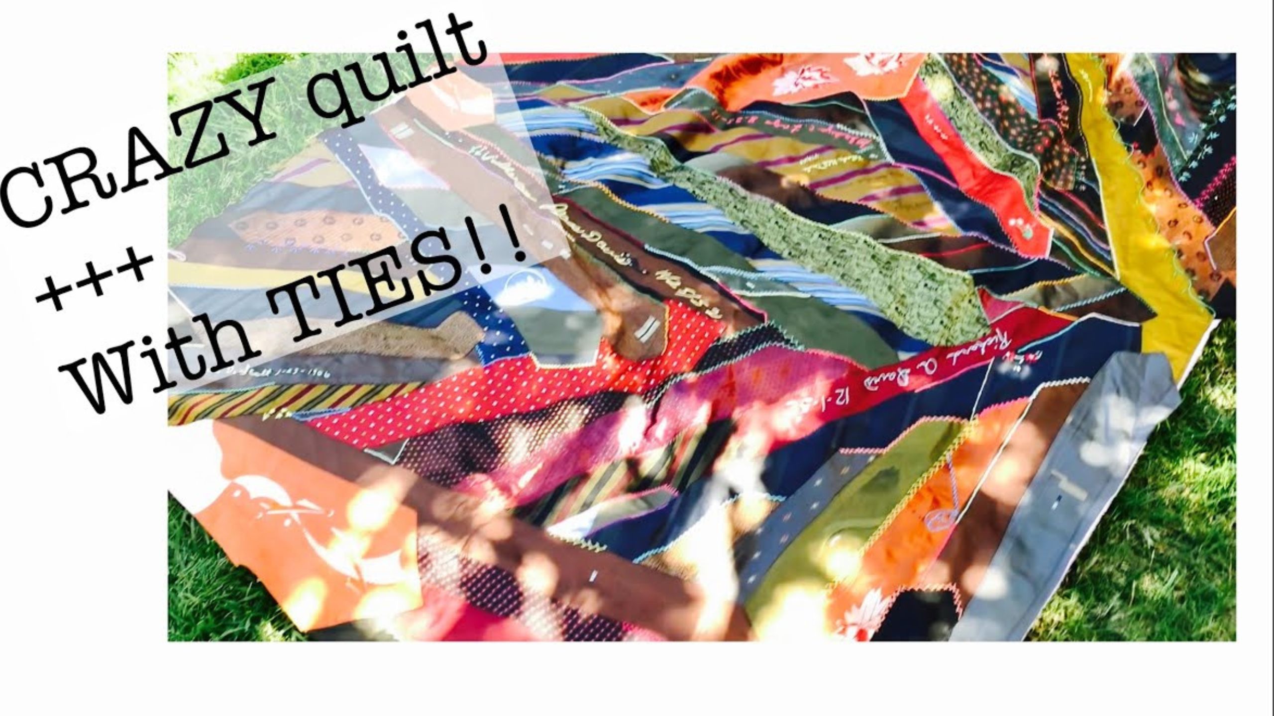 Make a mini crazy quilt silk ties and embroidery stitches with Beth Shibley
