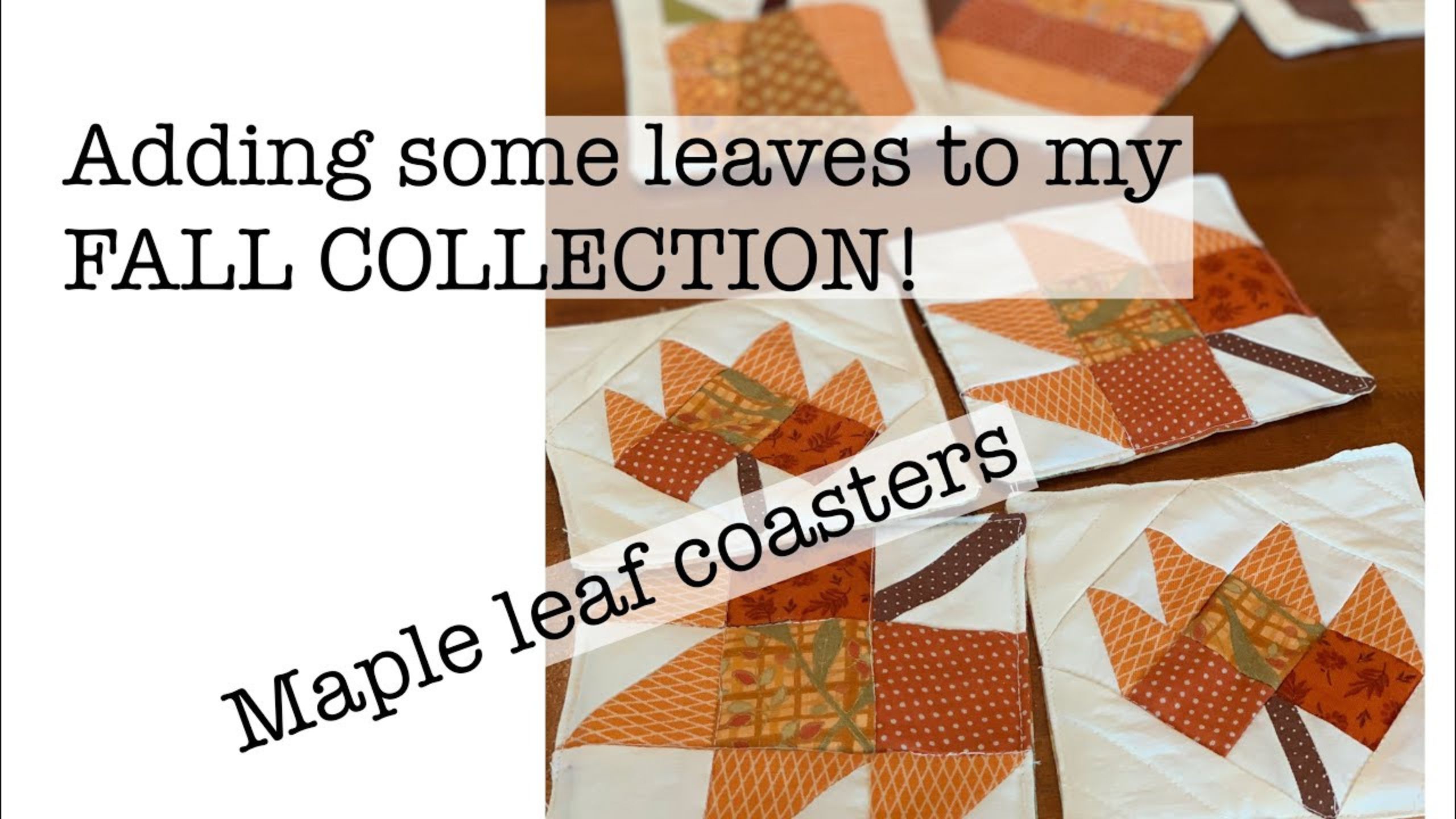 Maple leaf quilt block in 2 sizes with Beth Shibley