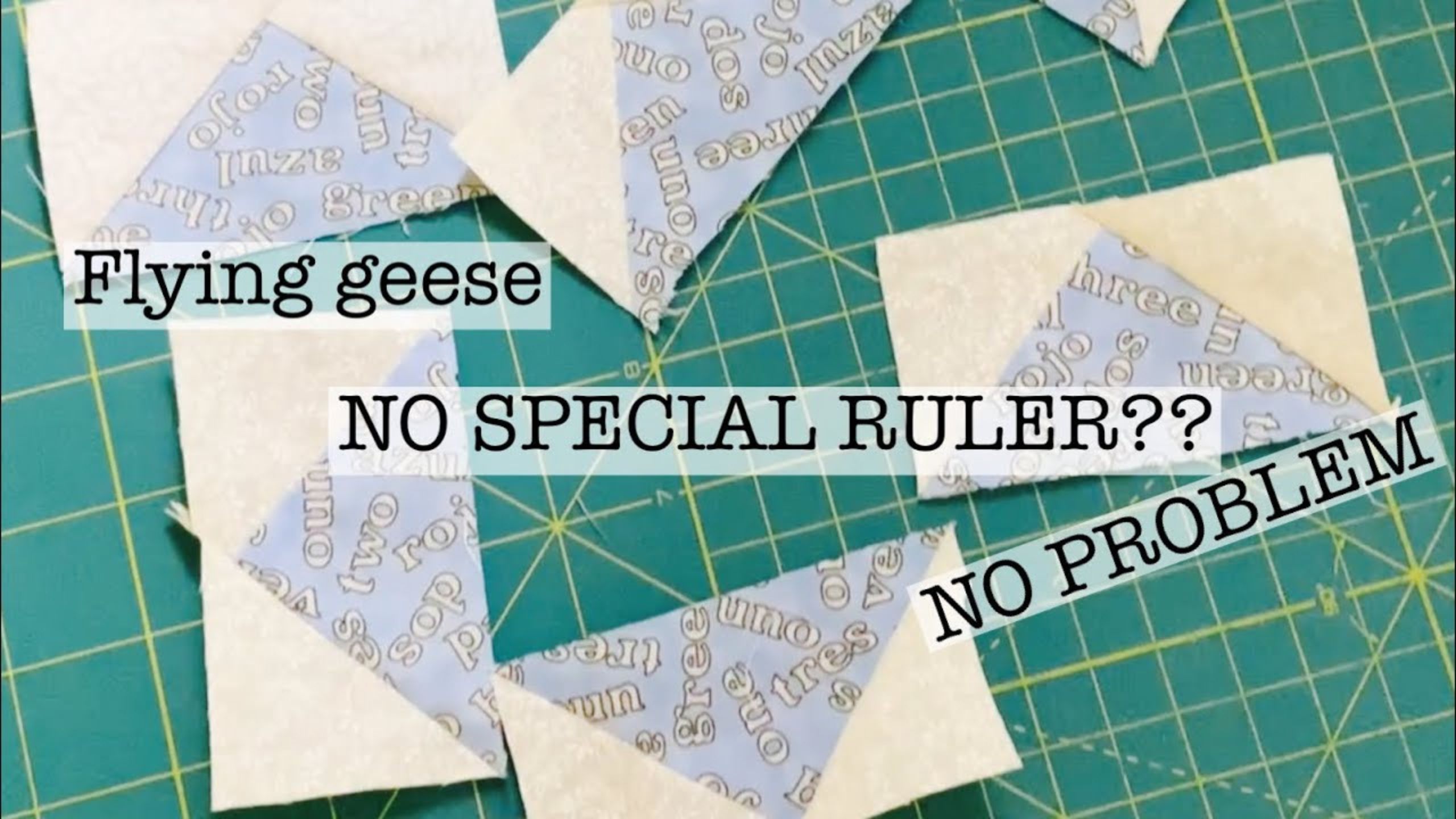 How to make the flying geese block WITHOUT a special ruler with Beth Shibley