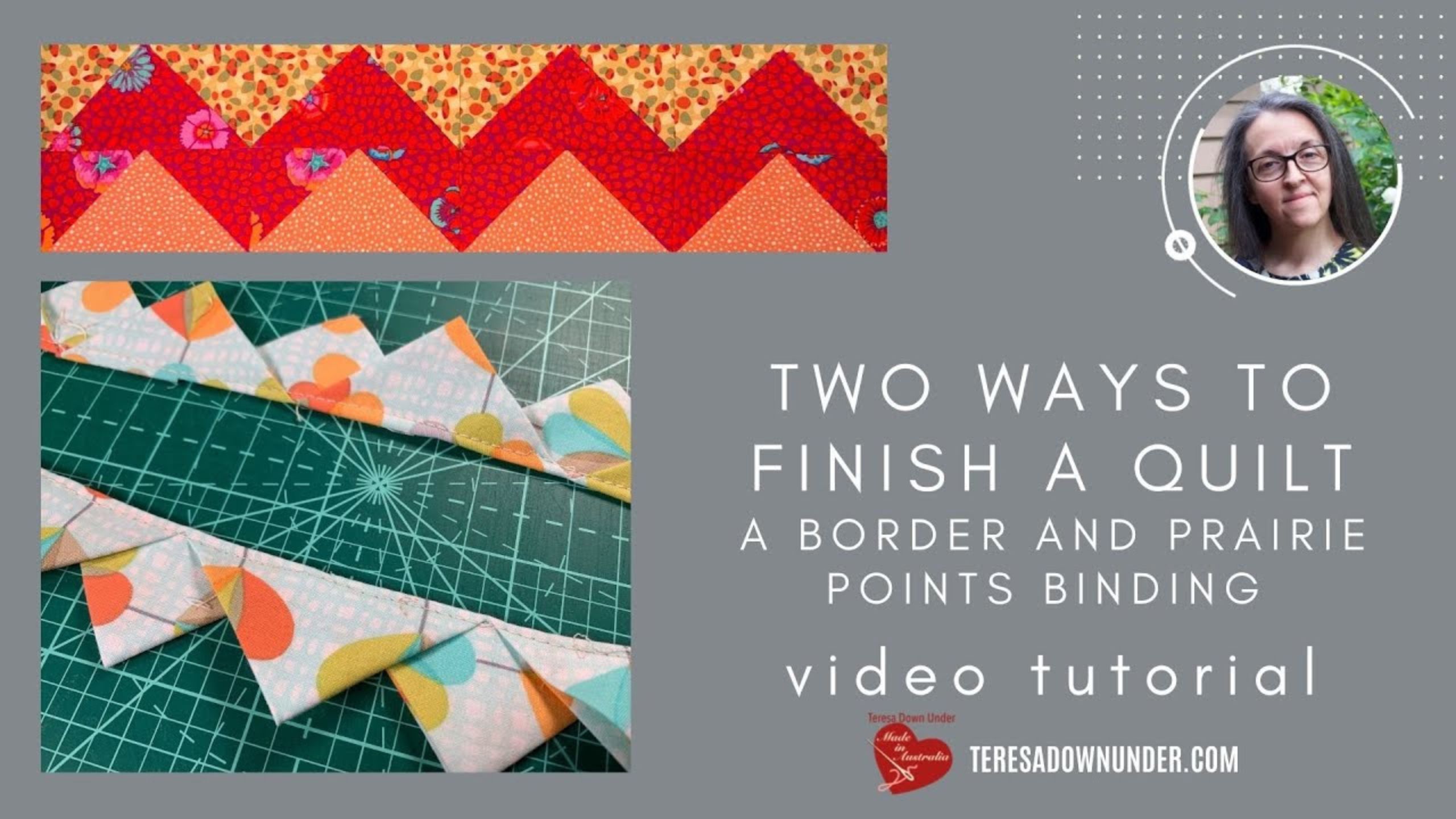 Two ways to finish a quilt with Teresa Down Under