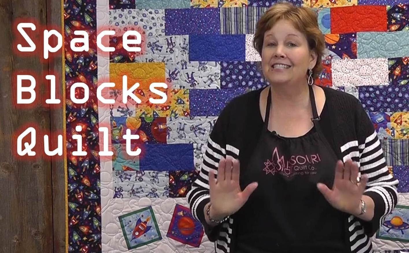 Space Blocks Kids Quilt