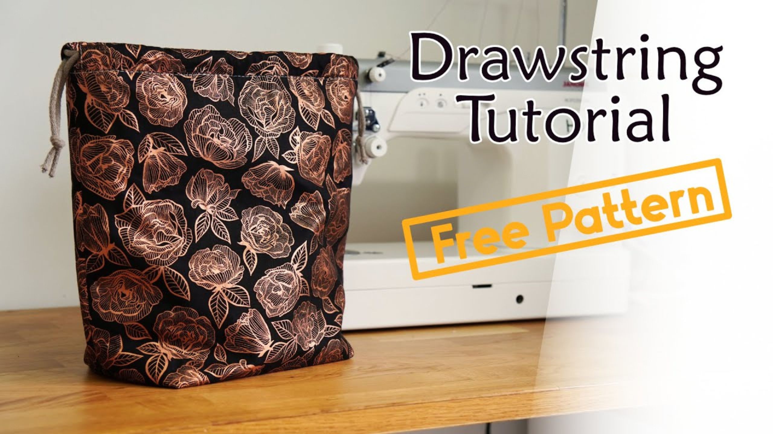 Your First Ever Sewing Project - Drawstring Tutorial with Country Cow Designs