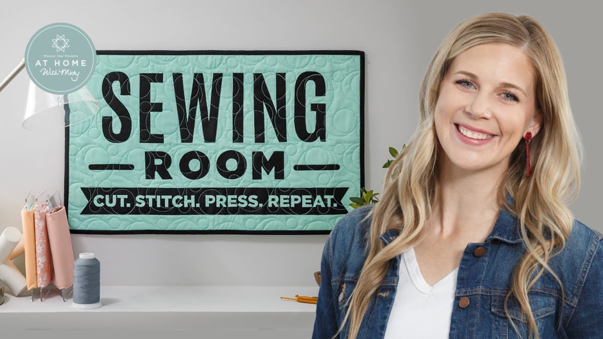 Make a "Sewing Room" Wall Hanging with Misty Doan on At Home with Misty