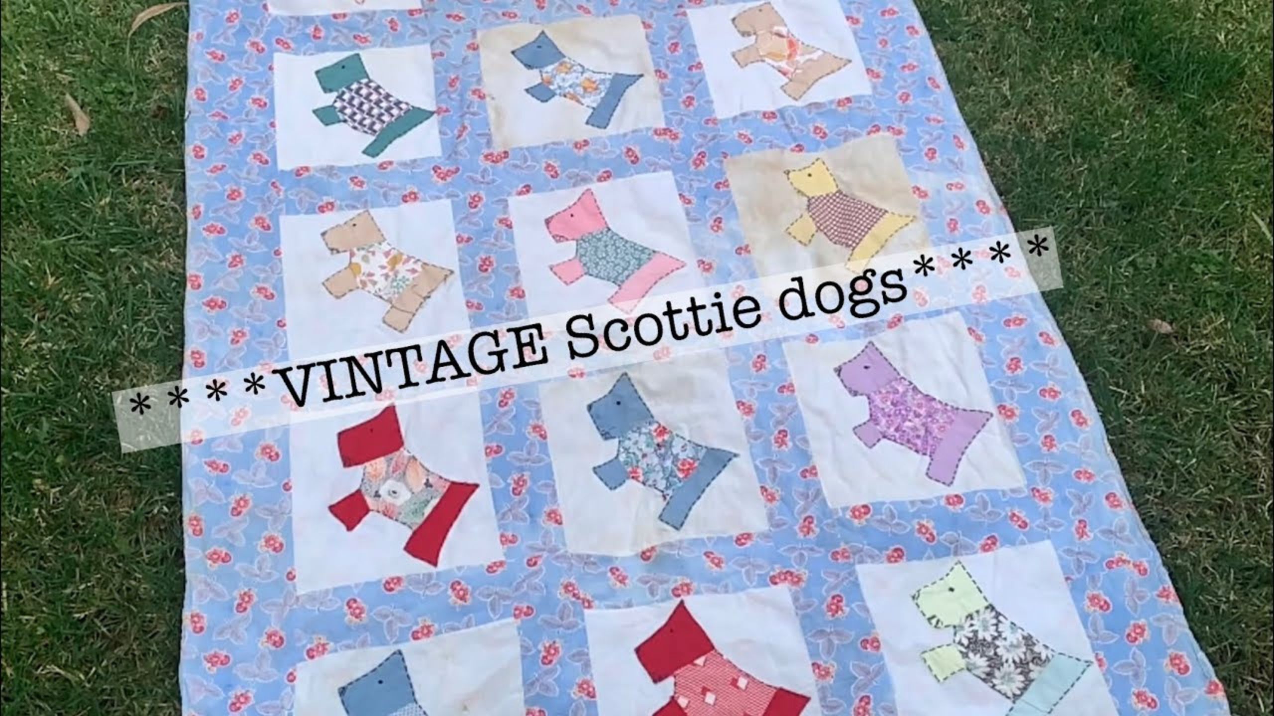 Vintage Scottie dog quilt with Beth Shibley