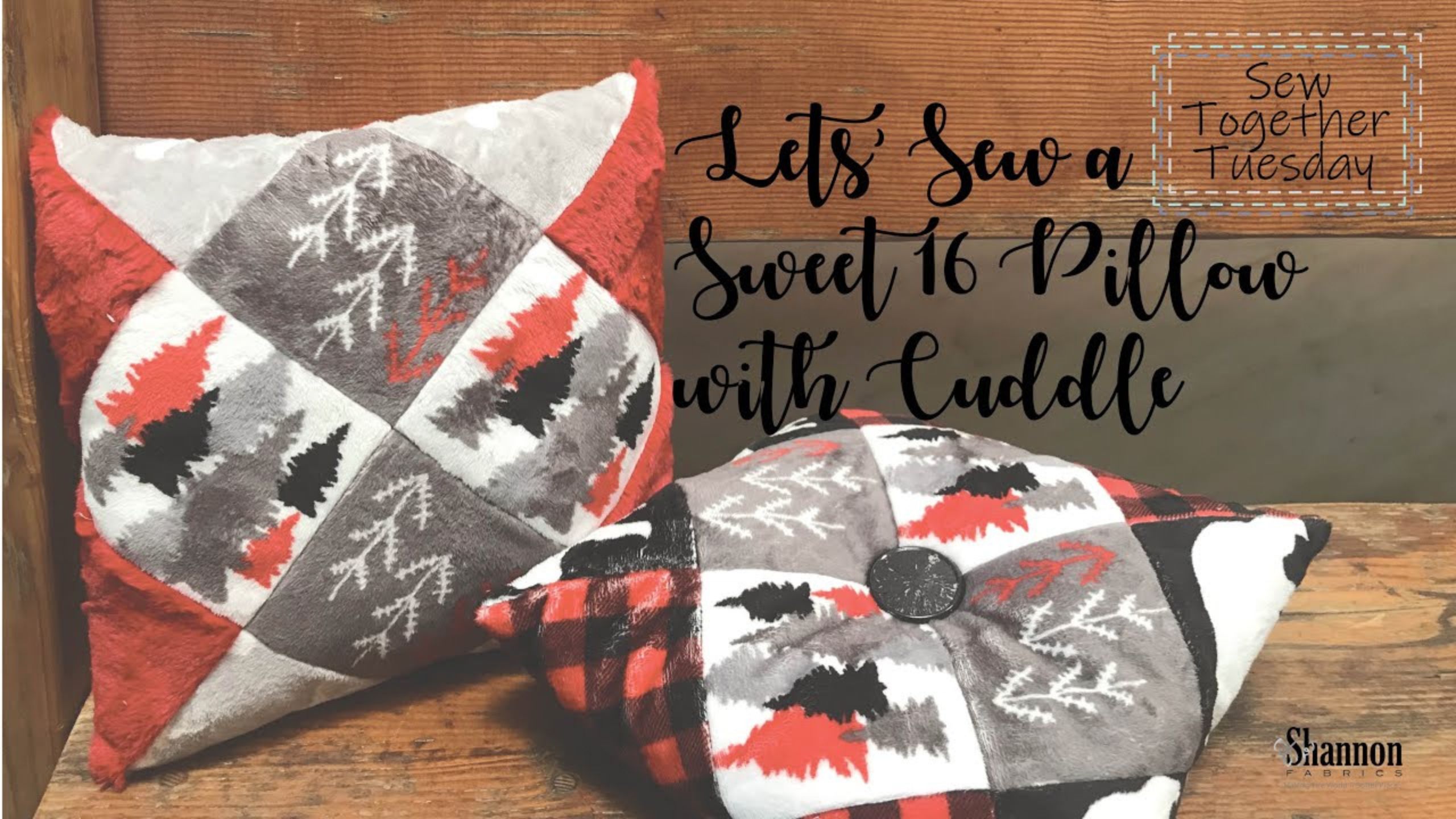 How to Sew a Pillow with Cuddle® Minky Fabric - a tutorial with Shannon Fabrics