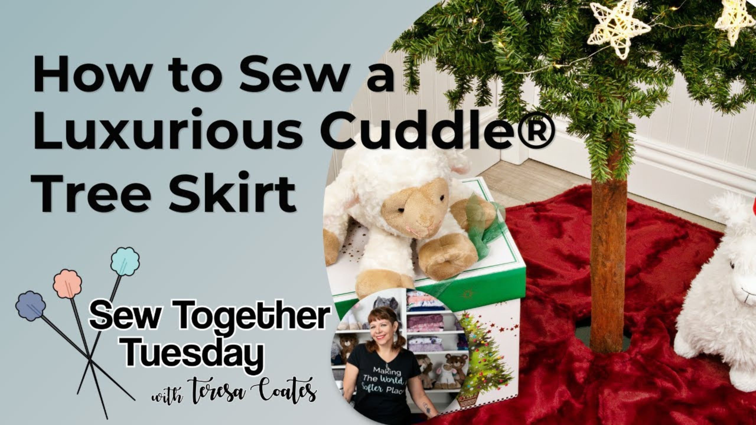 How to Sew a Cuddle® Minky Fabric Tree Skirt with Shannon Fabrics