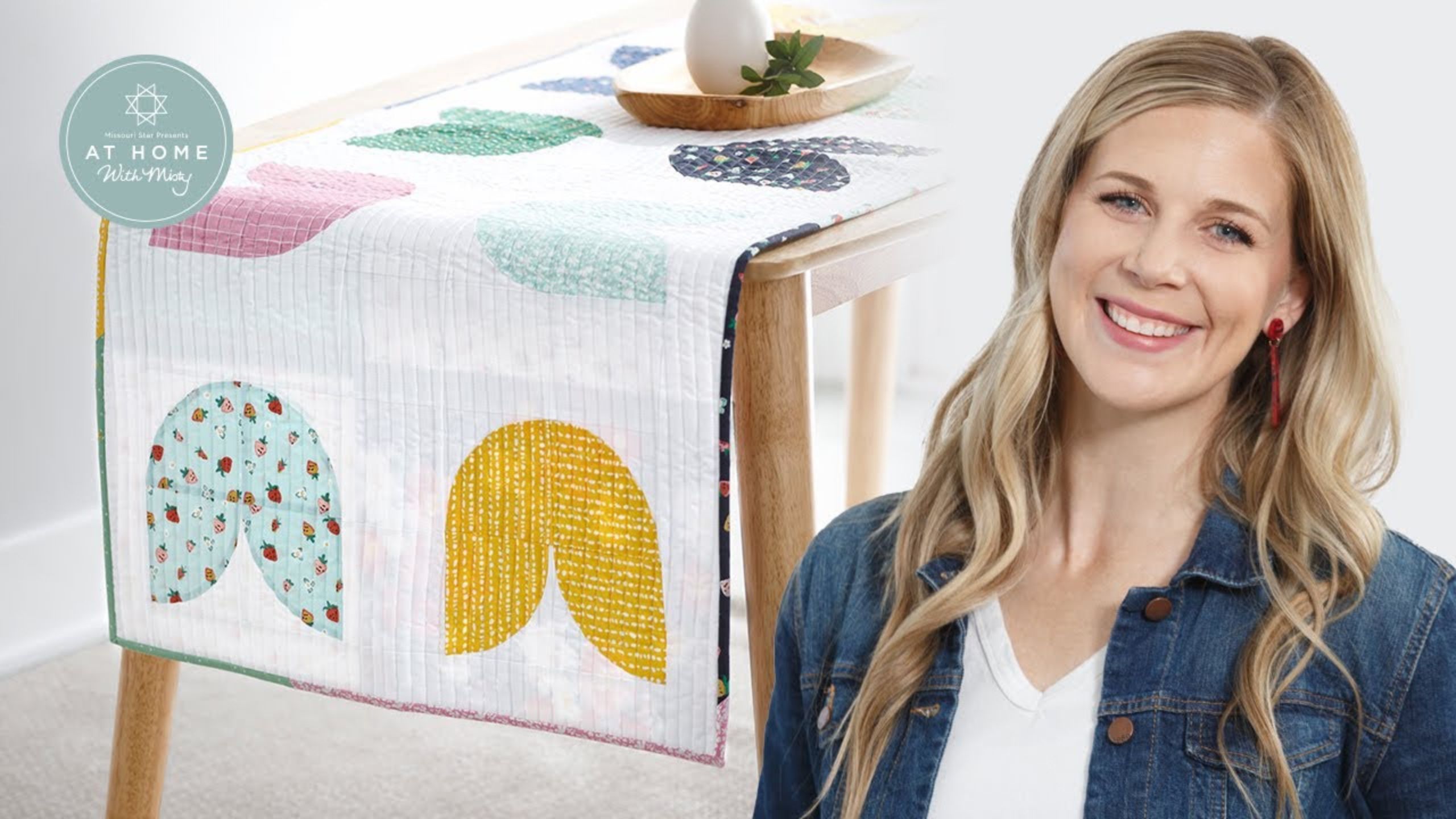 Make a "Twirly Tulips" Table Runner with Misty Doan on At Home With Misty