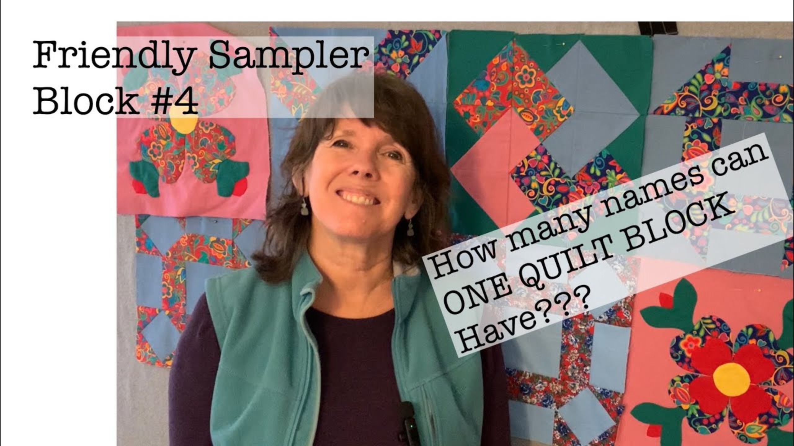 How many names can ONE QUILT BLOCK have? | Friendly Sampler Block 4, Churn dash with Beth Shibley