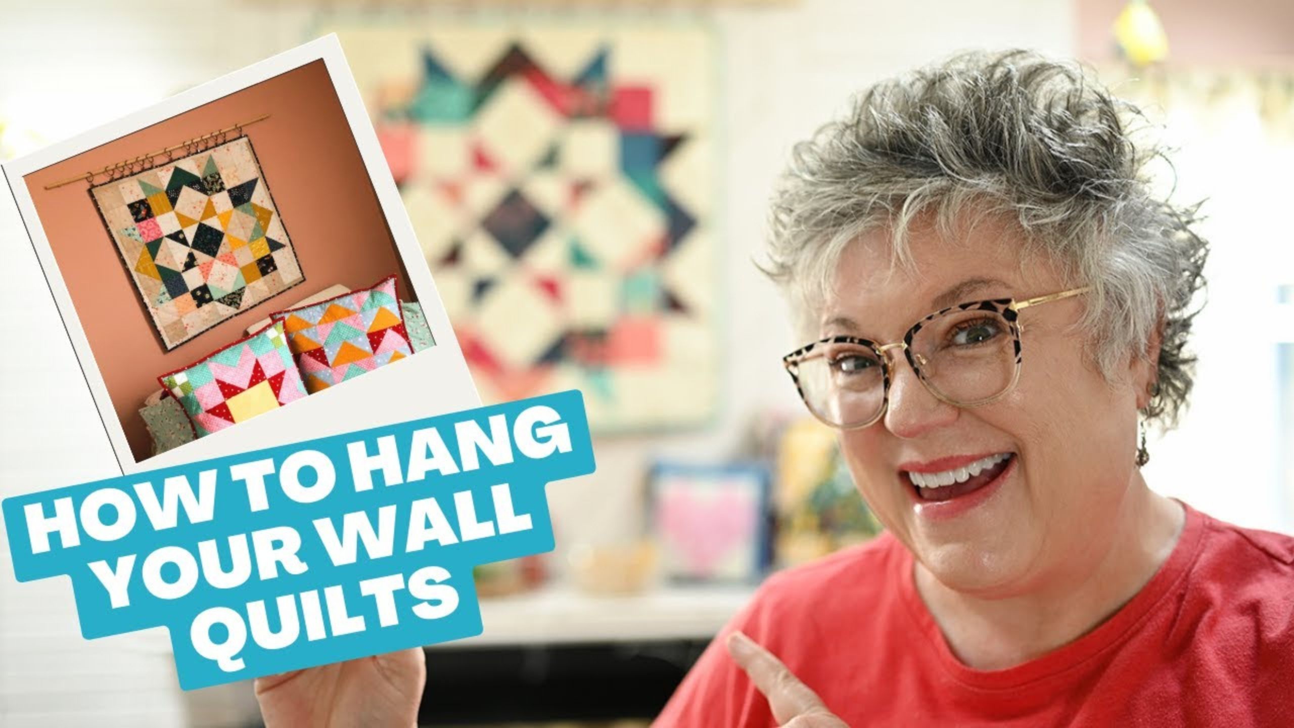 HOW TO HANG A QUILT ON THE WALL | Easy method to display wall quilts - a tutorial with Pattymac Makes