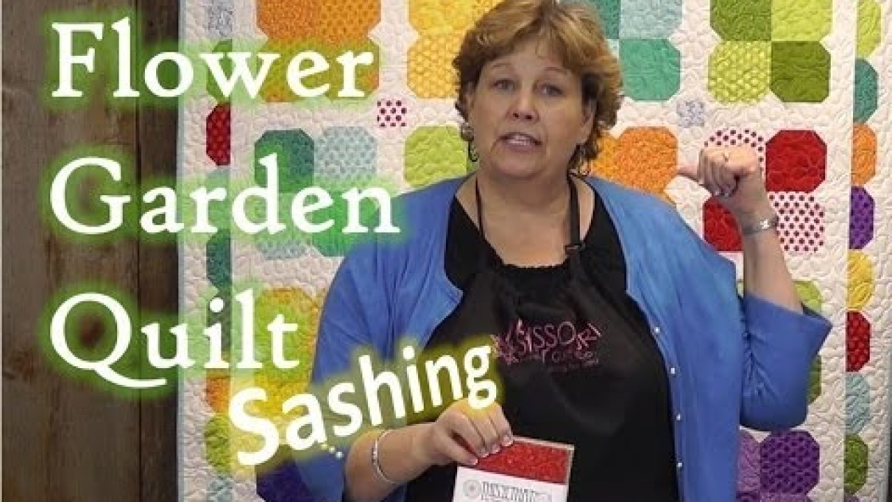 Sashing for the Flower Garden Quilt