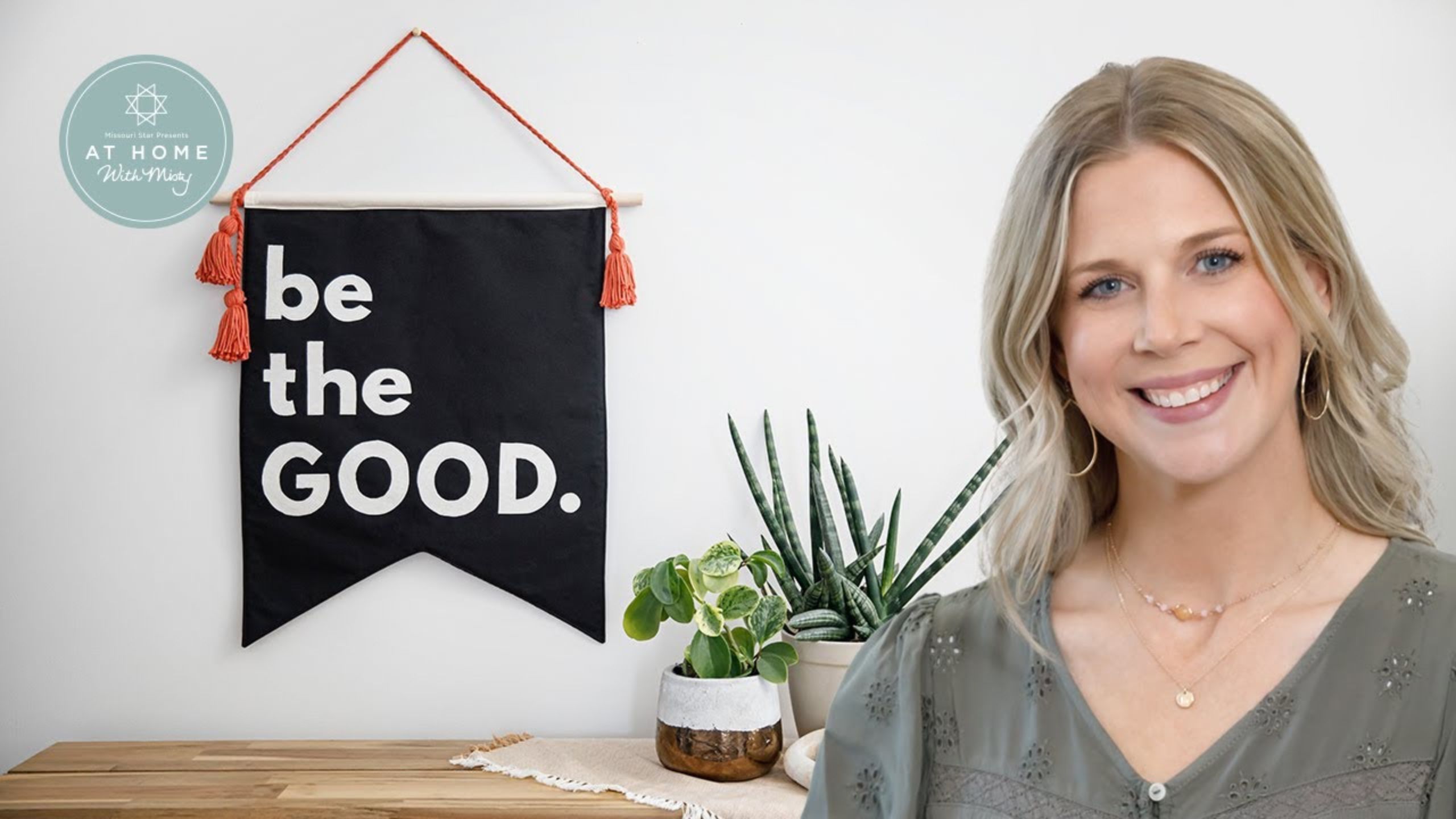 How to Make a Be The Good Pennant - Free Project Tutorial with Misty Doan