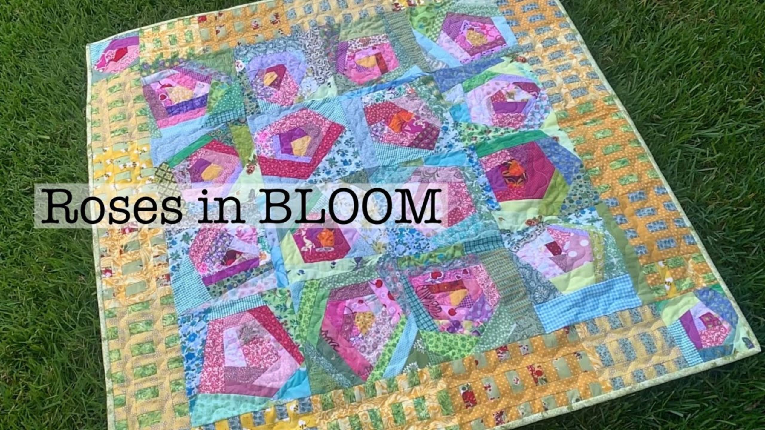 Finishing a Roses in BLOOM quilt | Quilting and binding with Beth Shibley