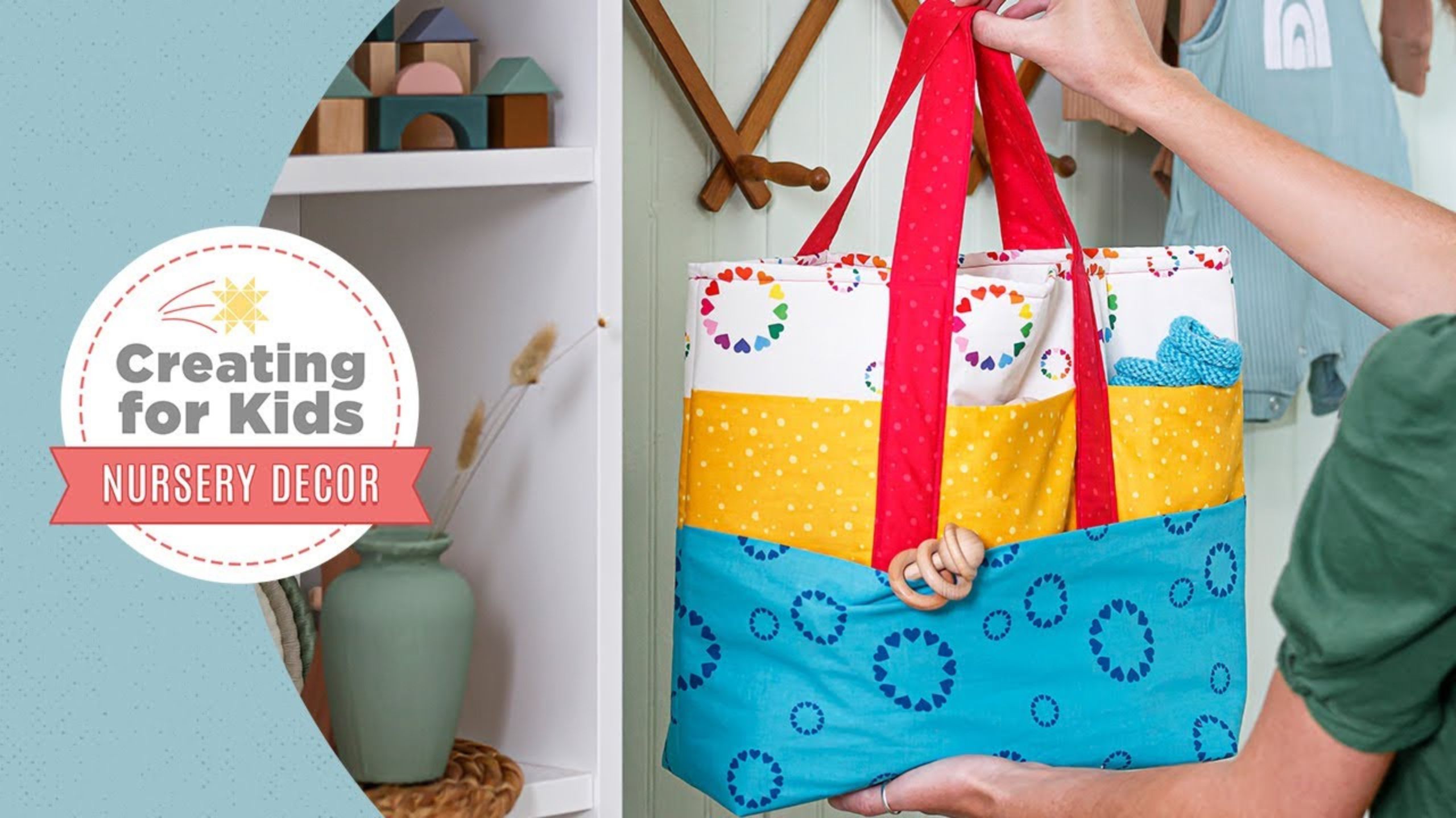 Creating for Kids: Sew a Streamer Tote with 8 Pockets