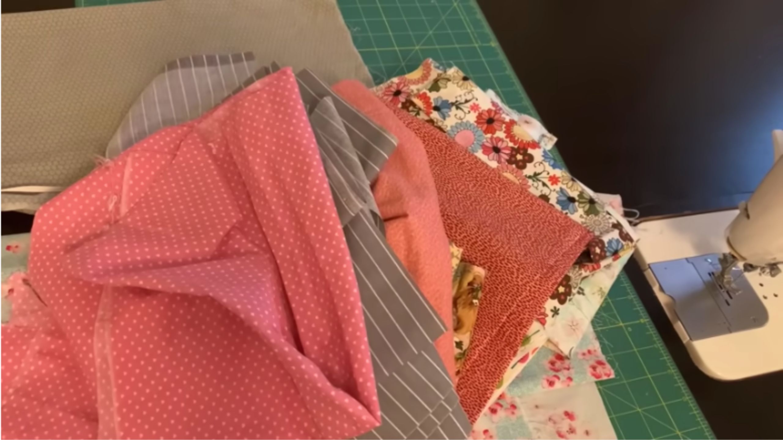 How to make a SUPER easy scrappy quilt with strips and squares with Beth Shibley