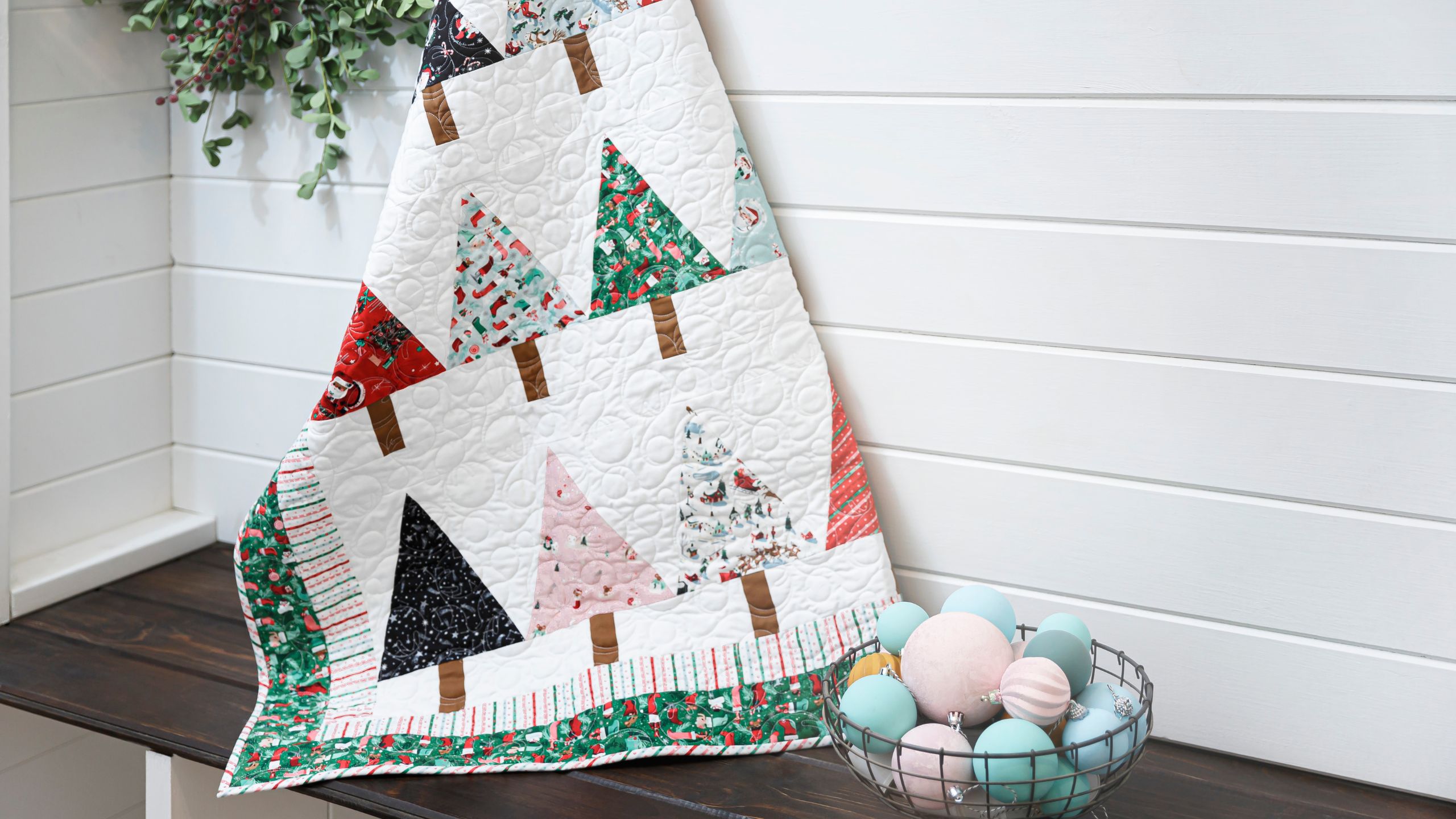 How to Make a Winter Pines Quilt - Free Quilting Tutorial with Misty Doan