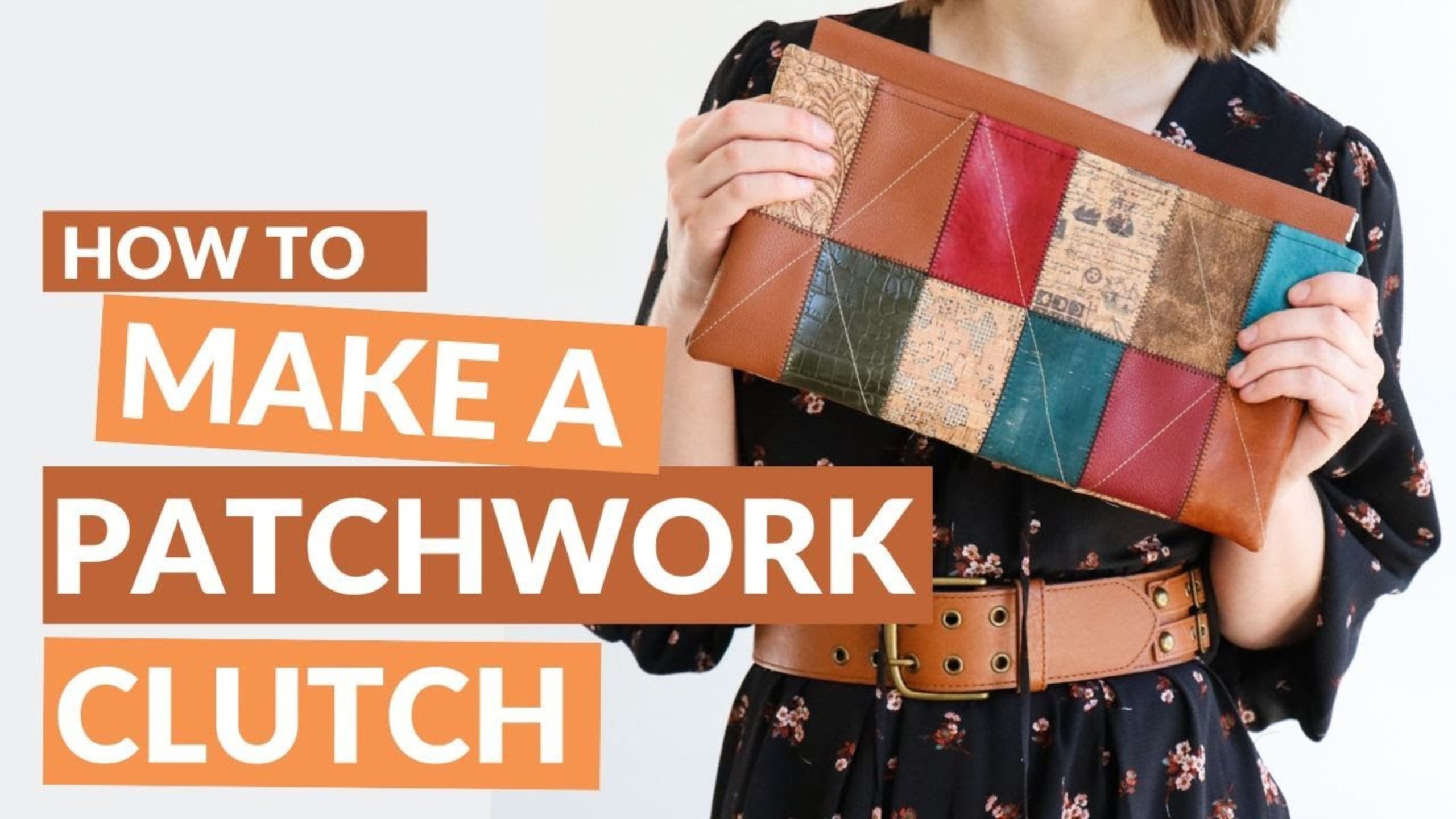 How to Make a Patchwork Clutch featuring the Kitty Pattern!