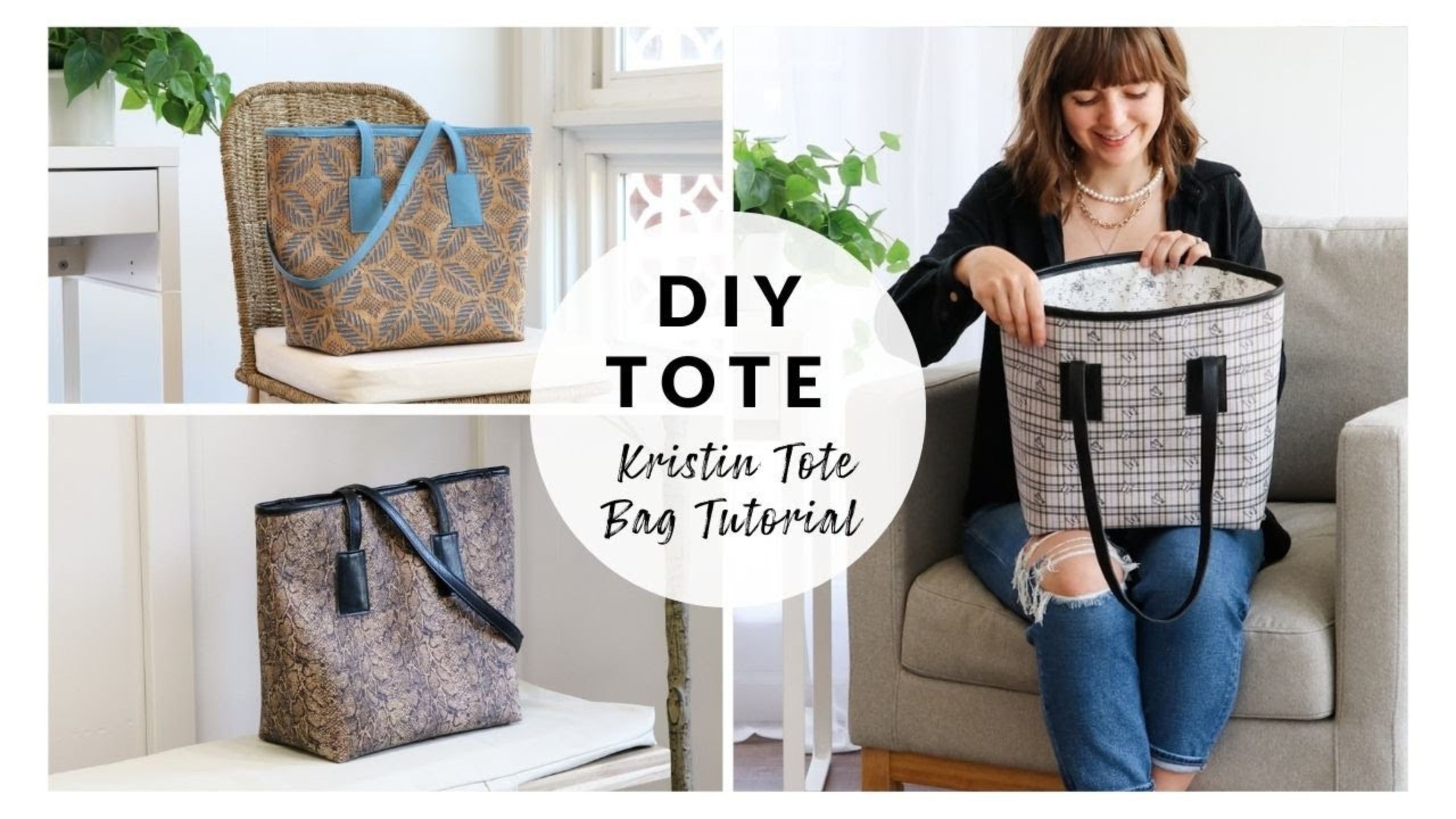 DIY Tote - Kristin Tote Bag Tutorial!