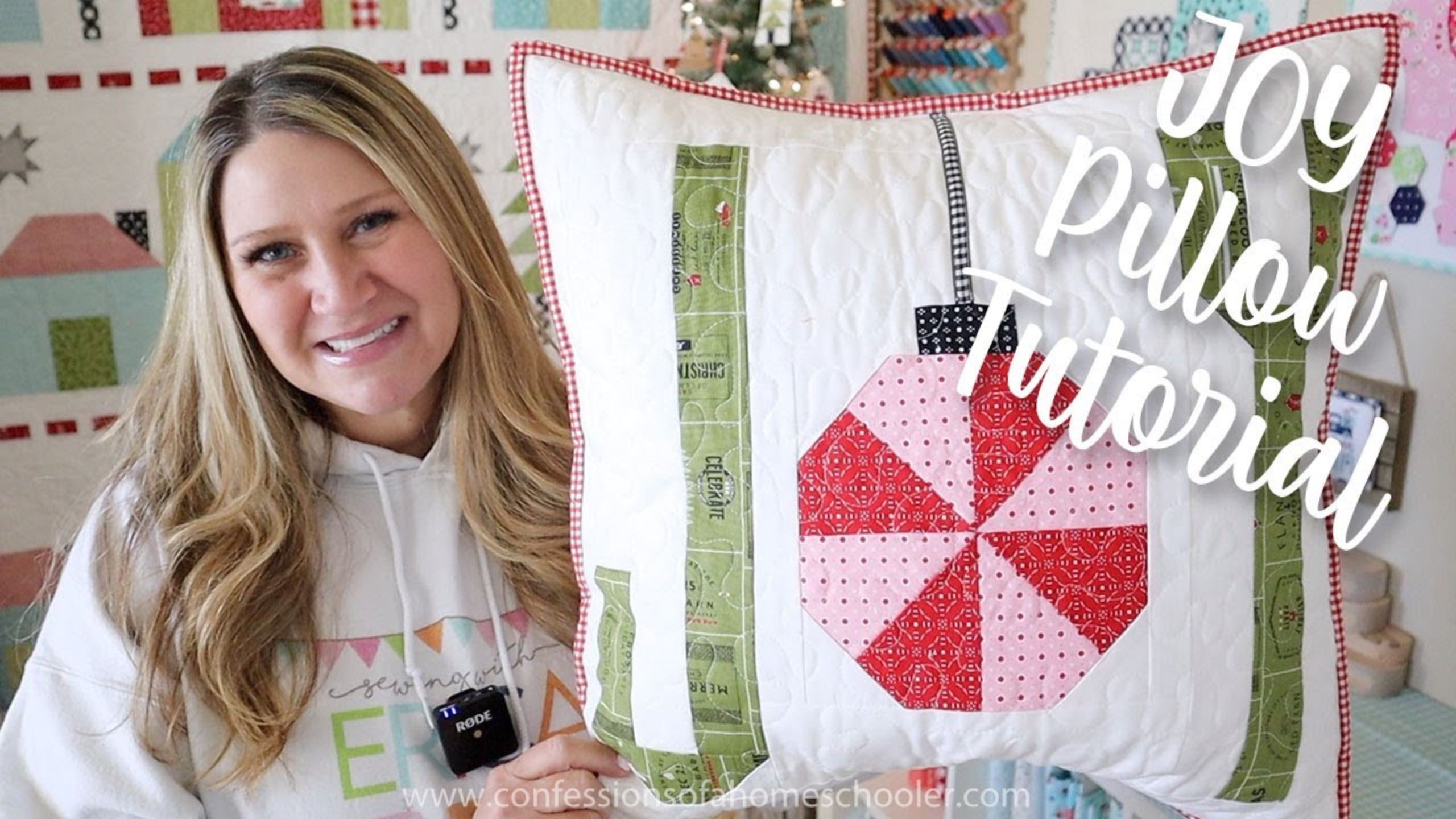 JOY Pillow // Quilting Tutorial with Erica Arndt