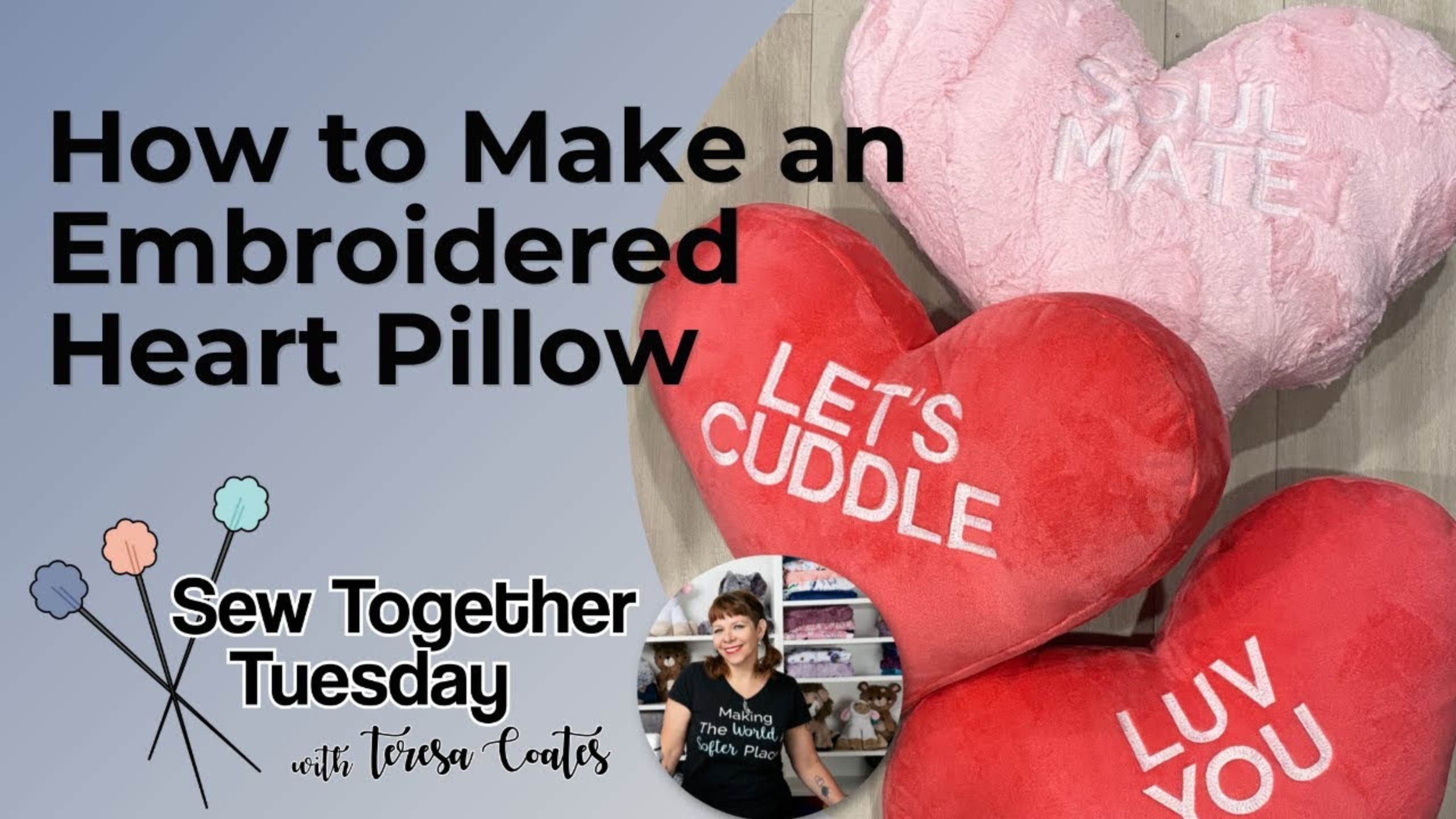 How to Make a Heart-Shaped Pillow with Cuddle® Minky Fabric