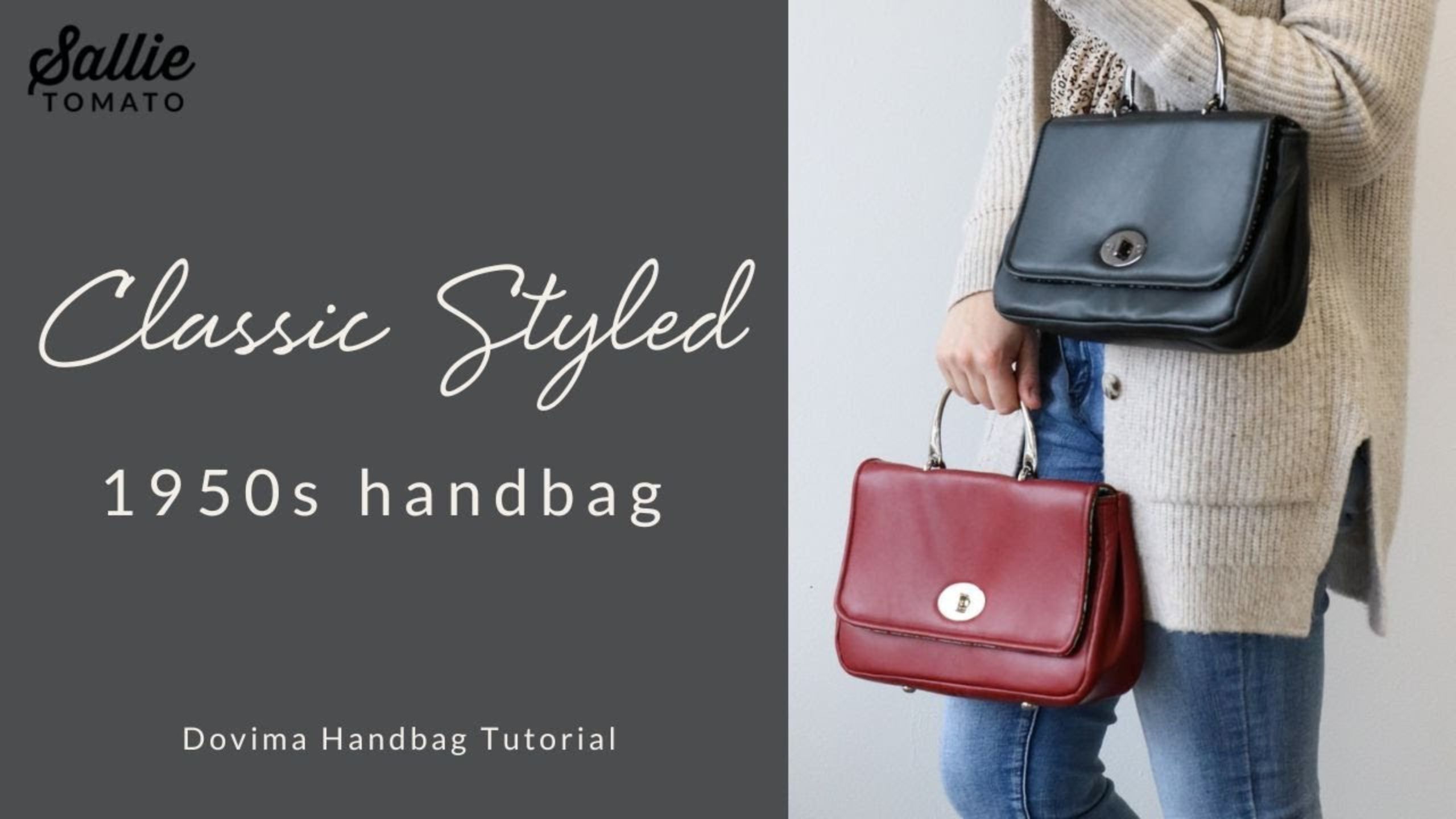 Classic Styled 1950s Handbag: Dovima Handbag Tutorial