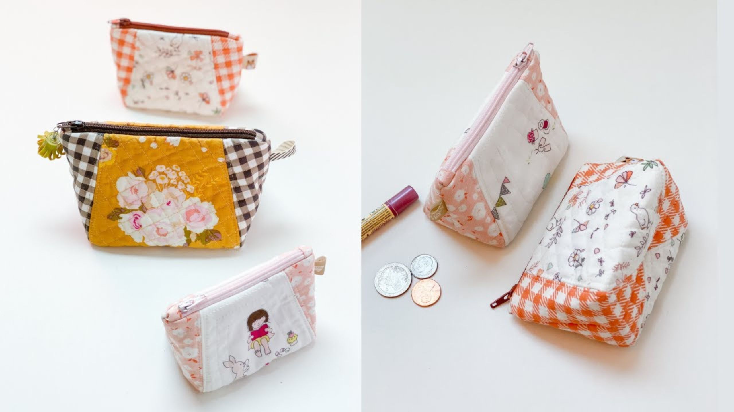 Sunset Mini Coin Purse | Sewing a Zipper Pouch with Minki Kim