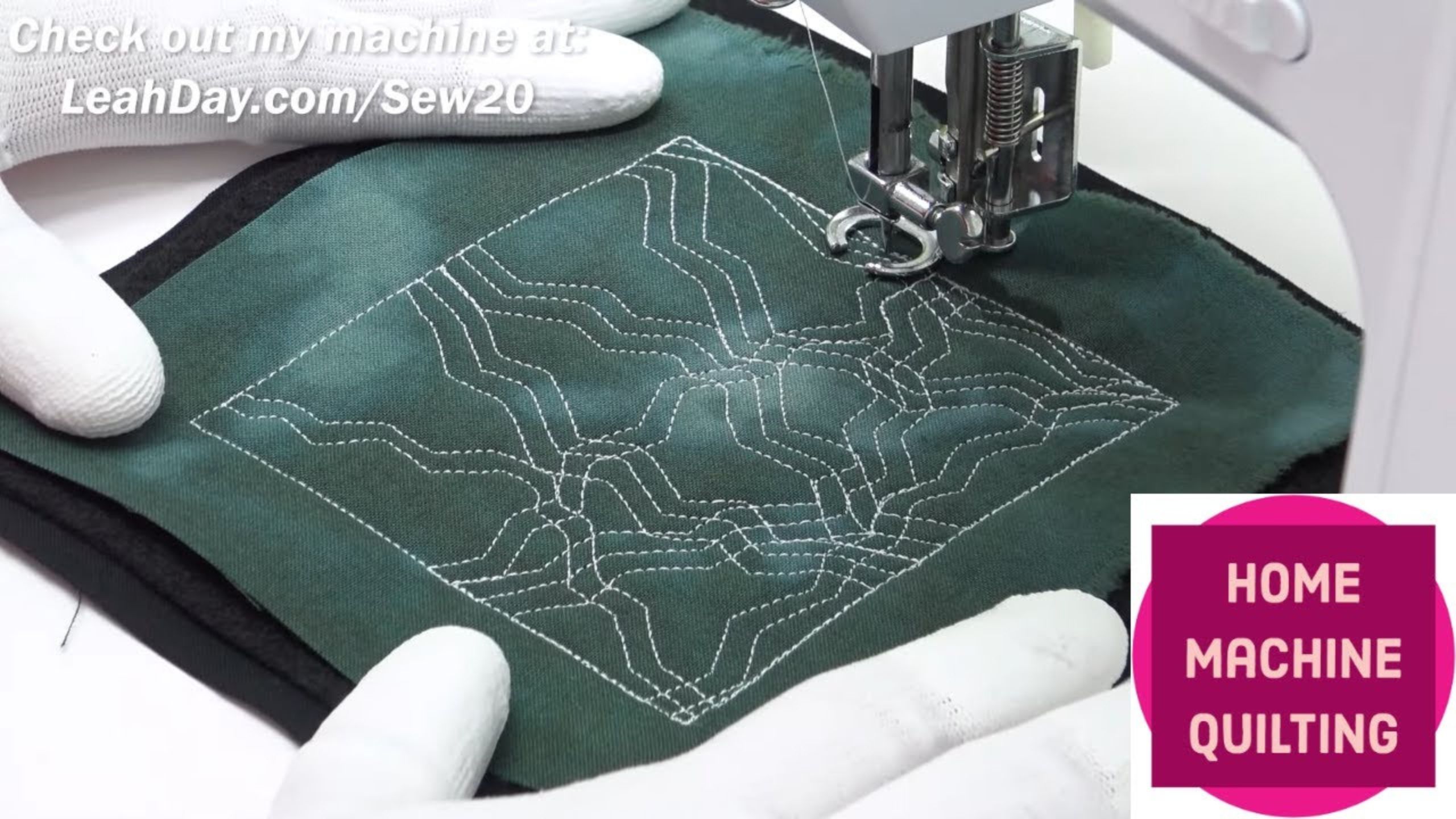 How to Free Motion Quilt Jagged Crazy Weave with Leah Day