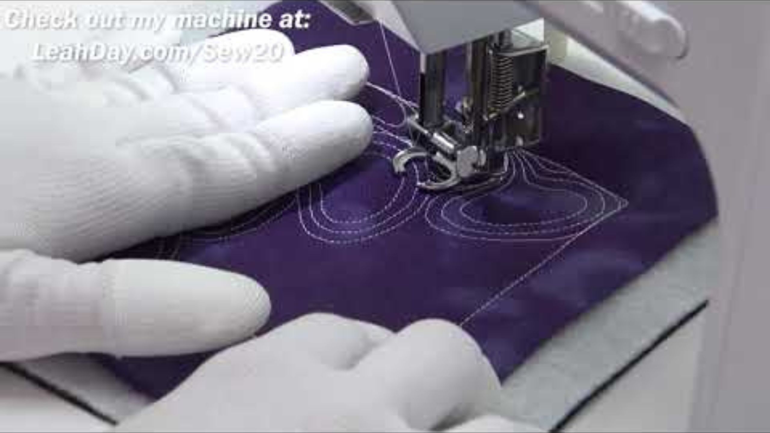 How to Quilt Lima Beans - Free Motion Quilting with Leah Day