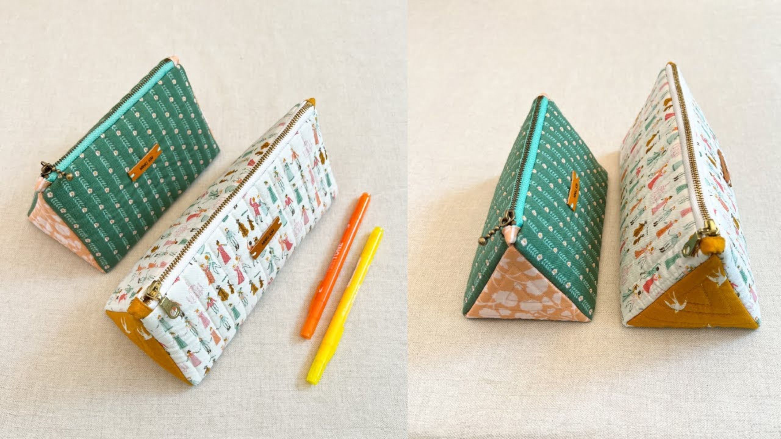 Make a Triangle Pencil Case Set with Minki Kim