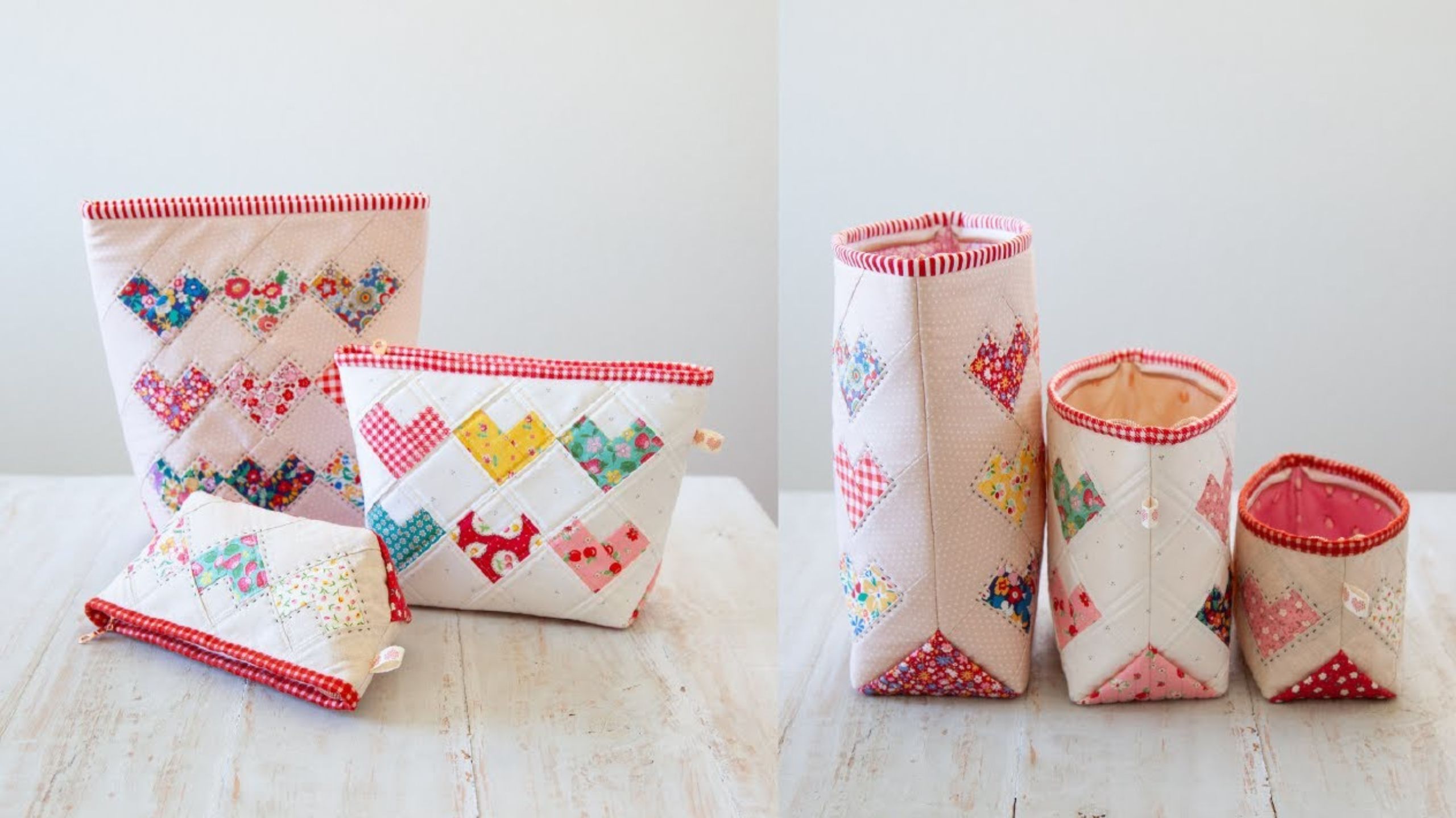 Heart Pouch Trio with Minki Kim