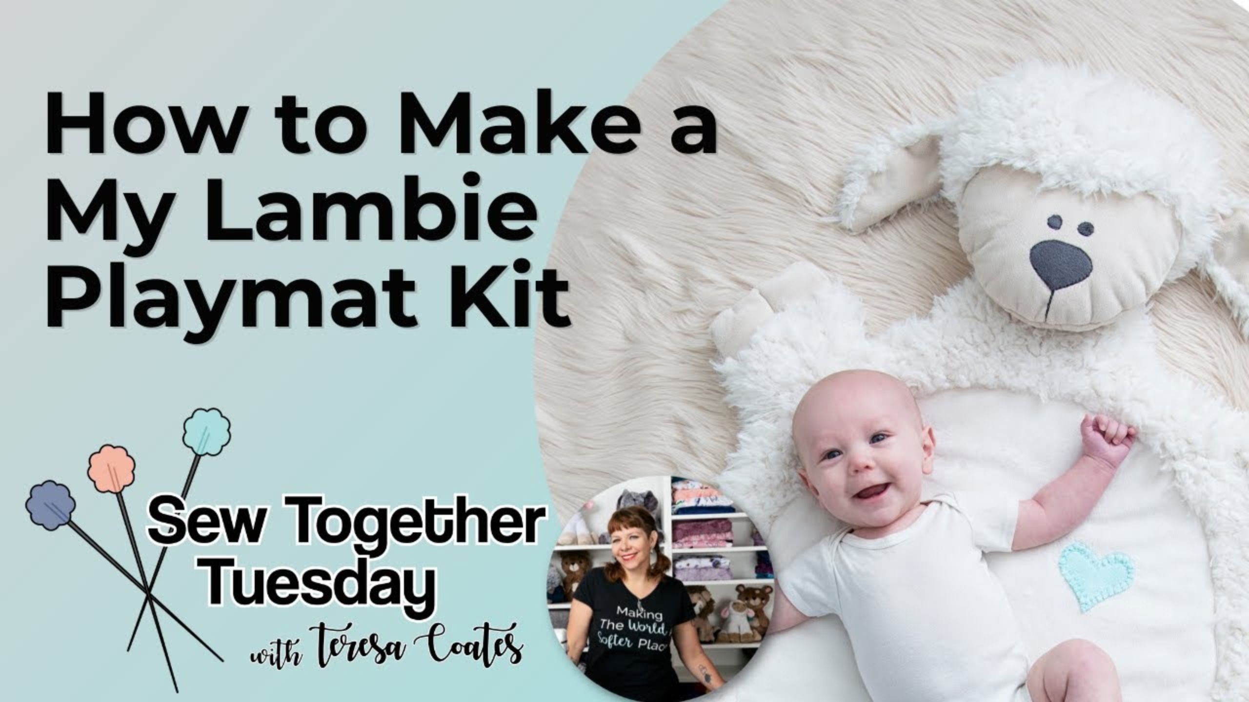 How to Make the “My Lambie” Children’s Playmat with Shannon Fabrics