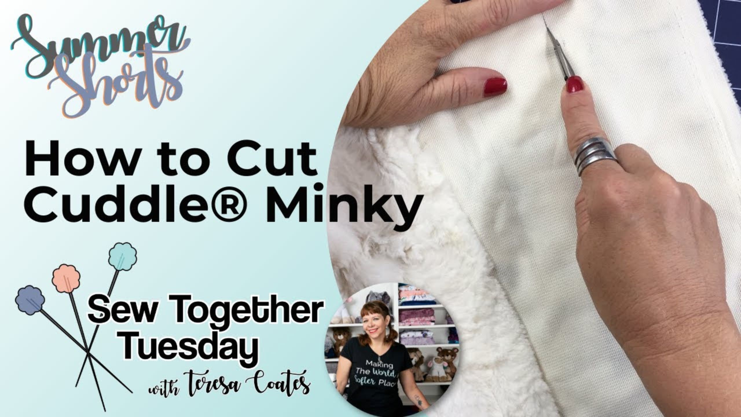 How to Cut Cuddle® Minky Plush Fabric with Teresa Coates