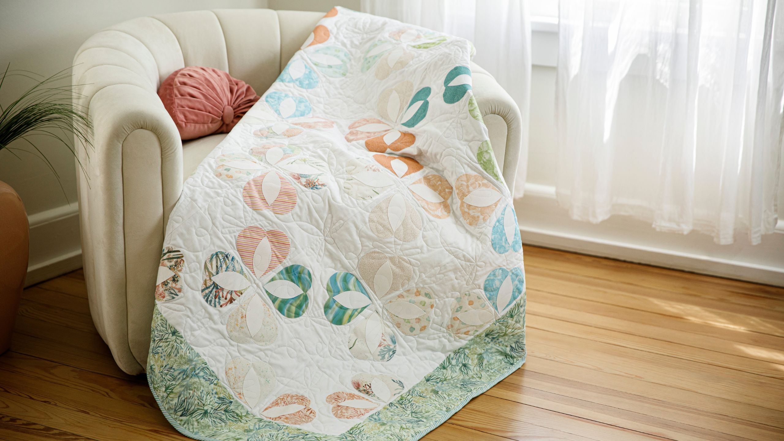 Heart Flower Throw