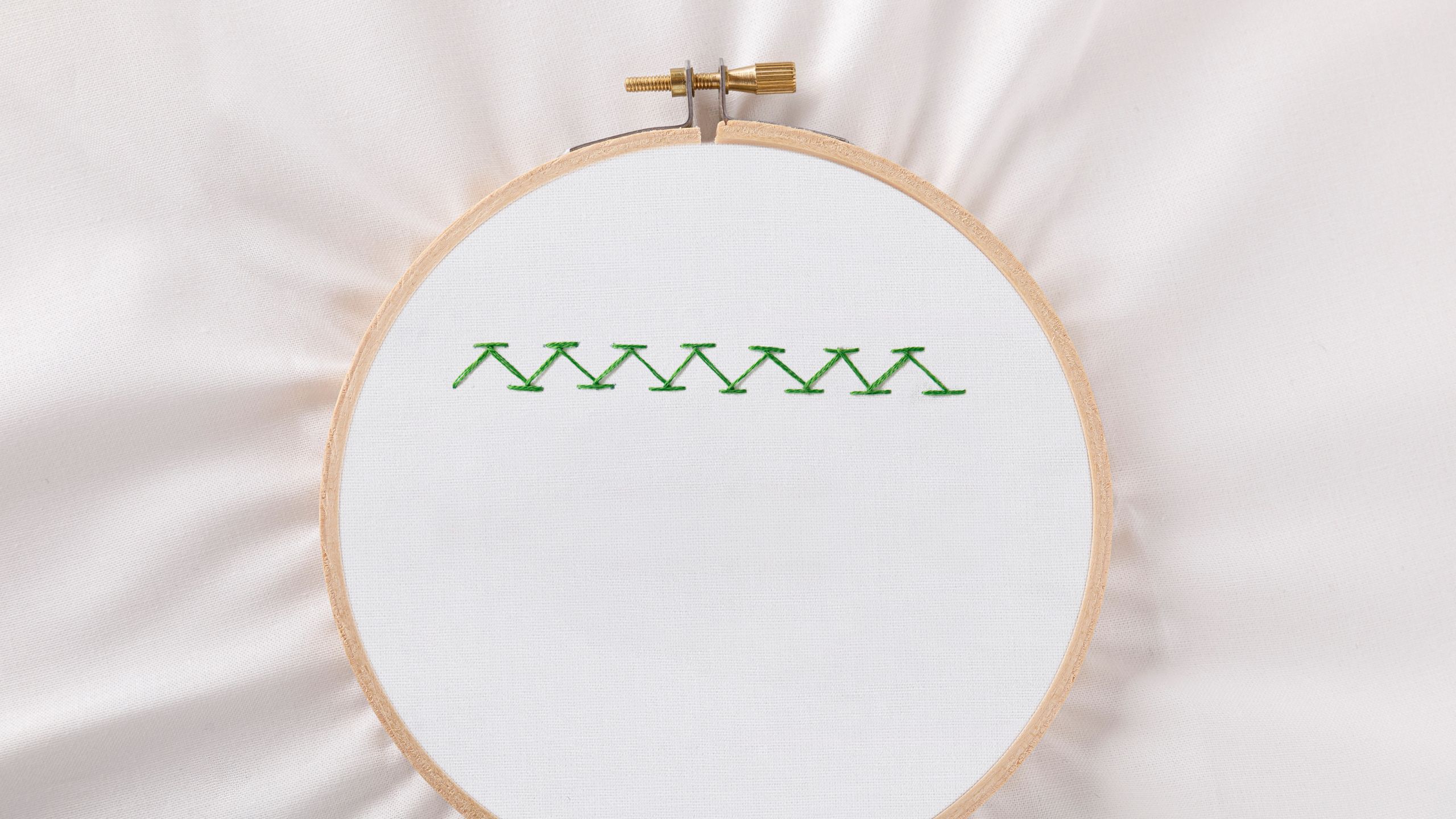 Embroidery 101: How to Embroider A Chevron Stitch