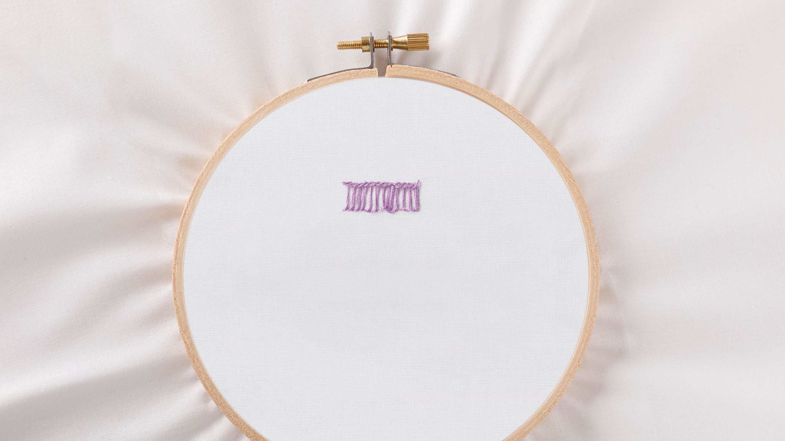 Embroidery 101: How to Embroider a Ladder Stitch