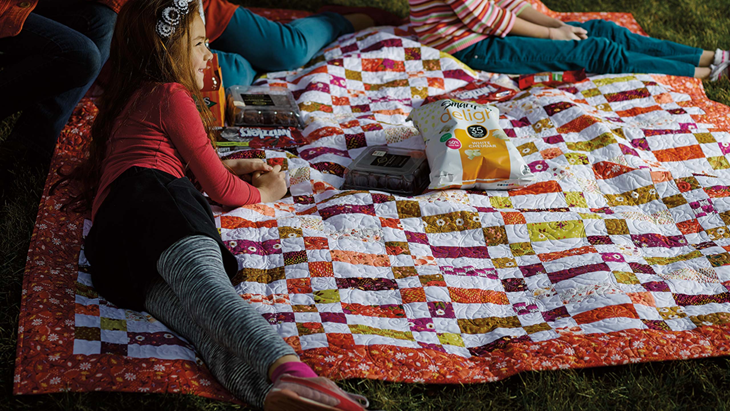 Strips and Four Patch Quilt