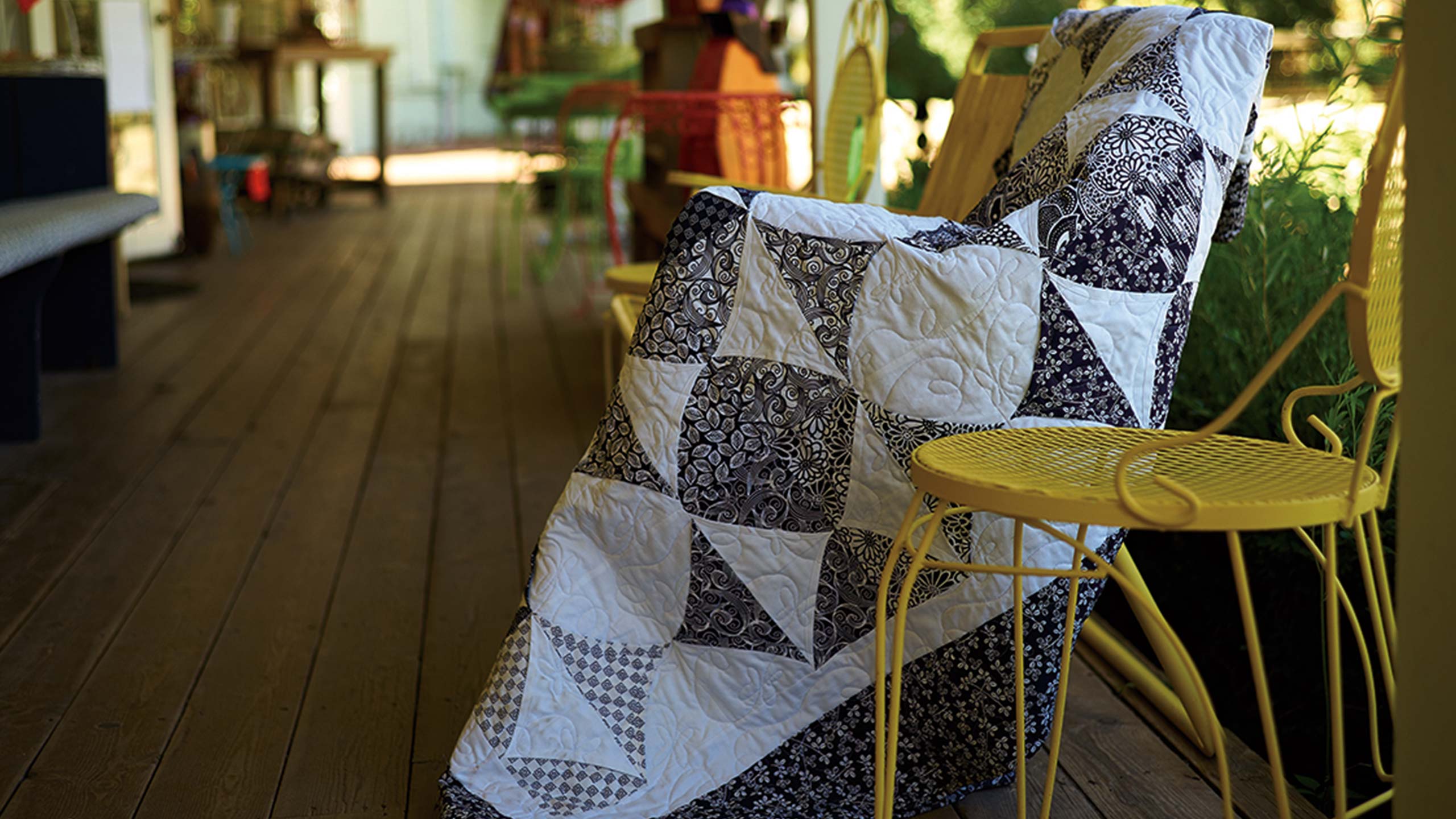 Flying Geese Diamonds Quilt