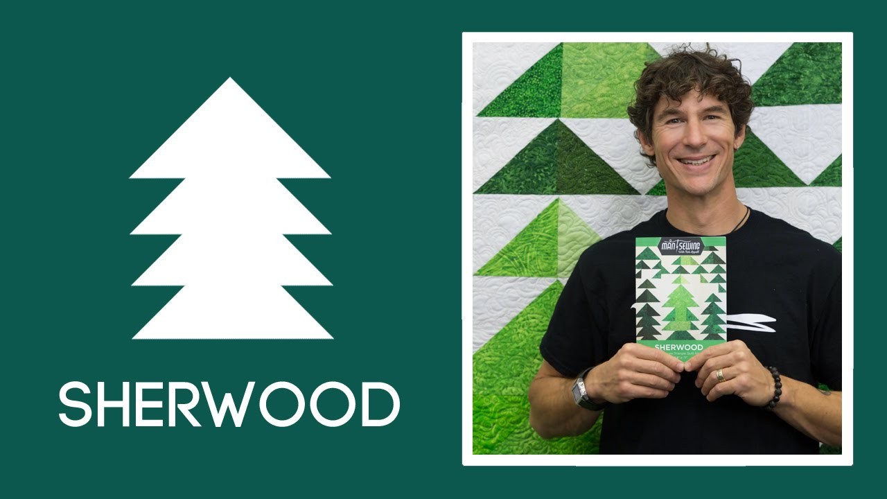 Sherwood Half Square Triangles Trees Quilt