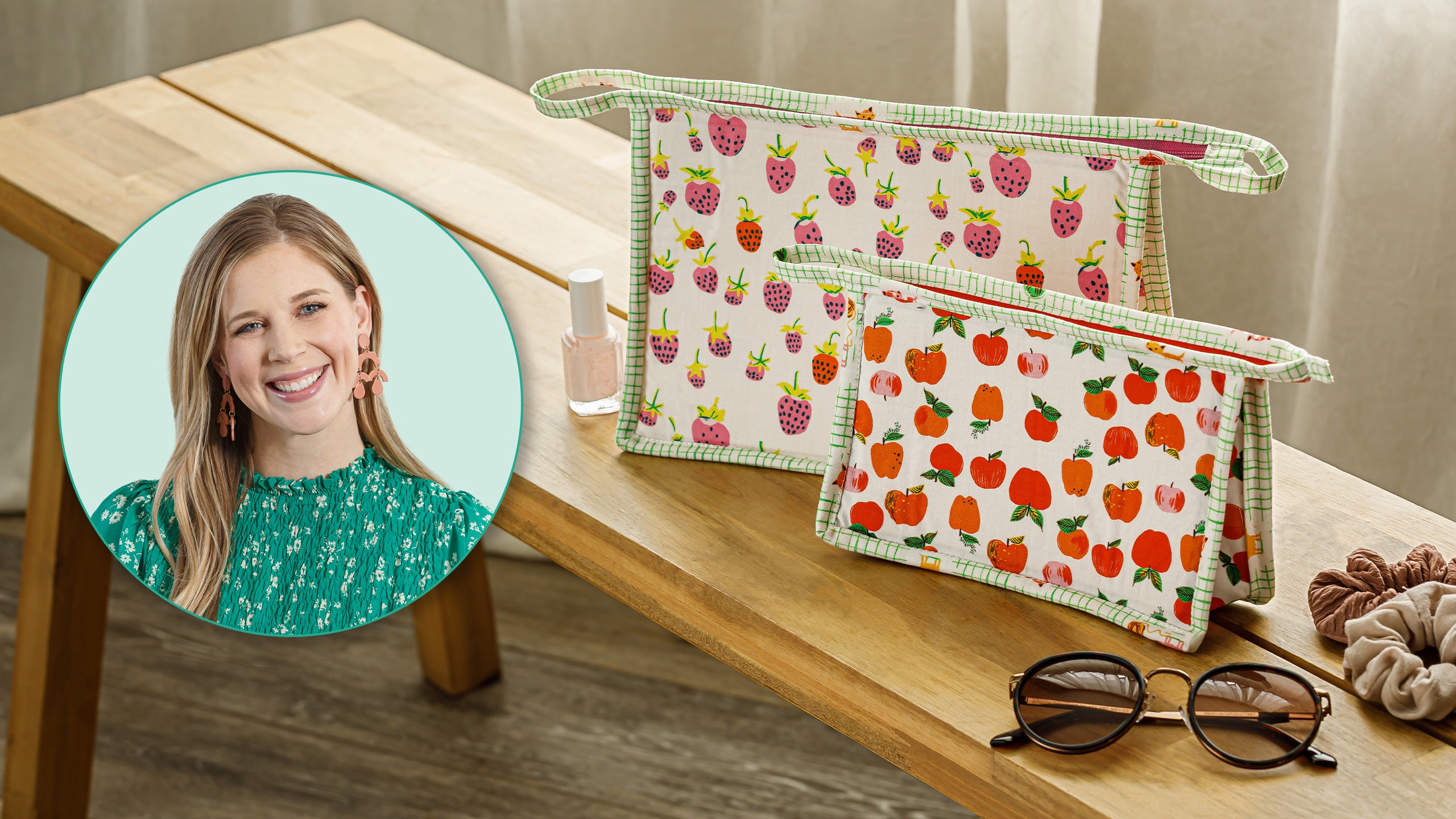 On the Go Zipper Pouch Set