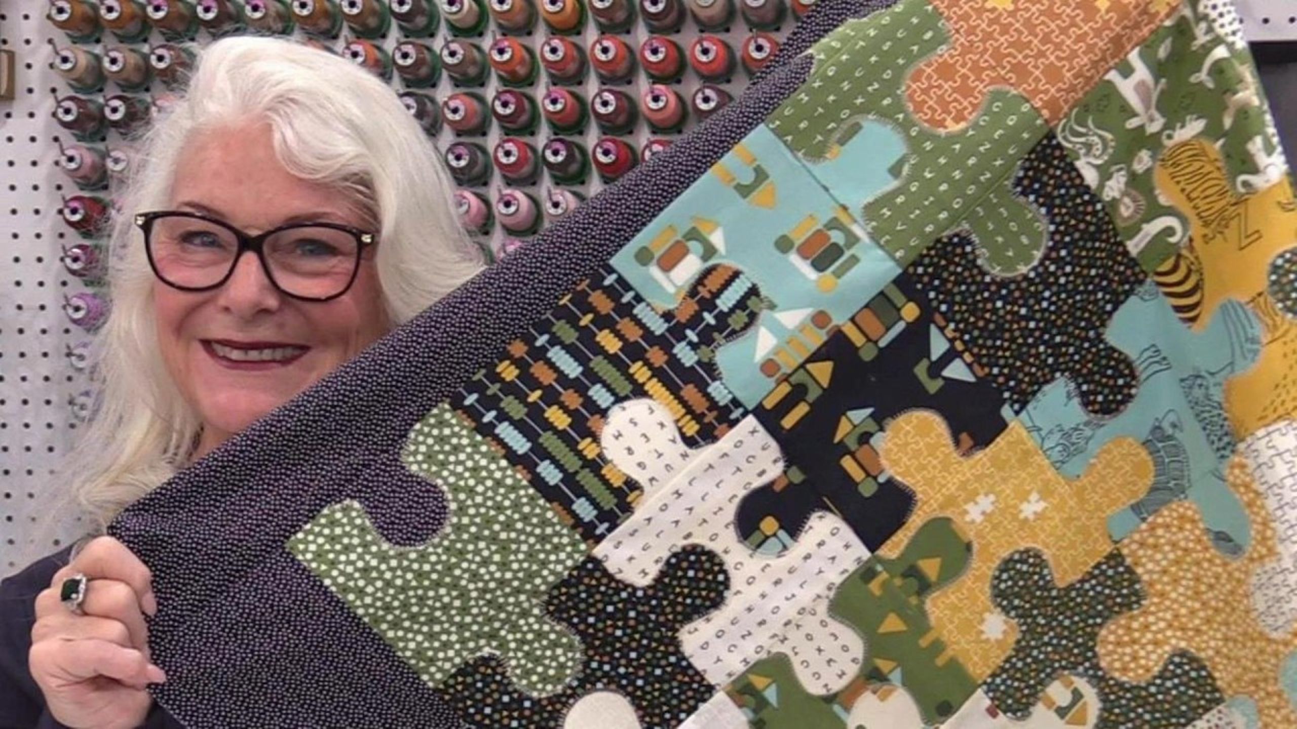 No Waste Puzzle Quilt