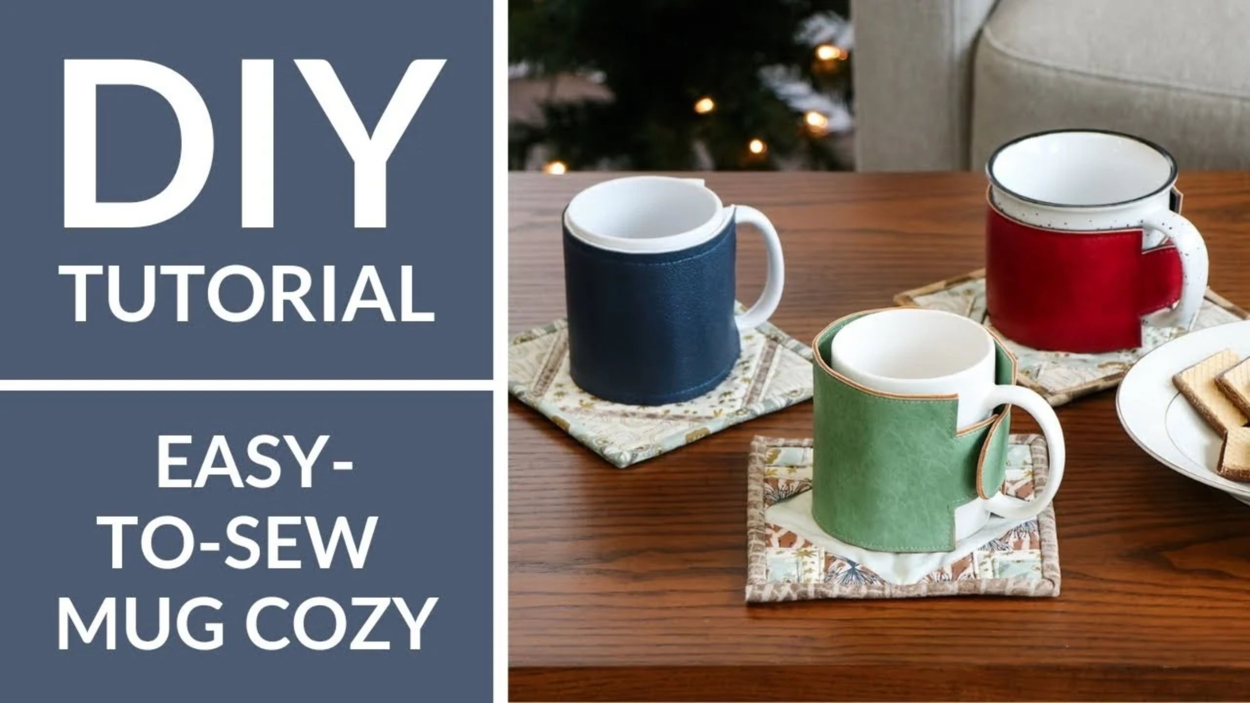 Easy DIY Tutorial - Make your Own Free Mug Cozy Pattern