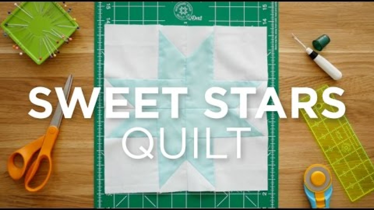 Sweet Stars Quilt Block - Quilt Snips