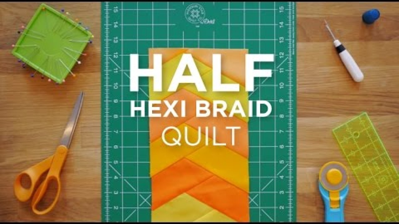 Half Hexi Friendship Braid Block - Quilt Snips