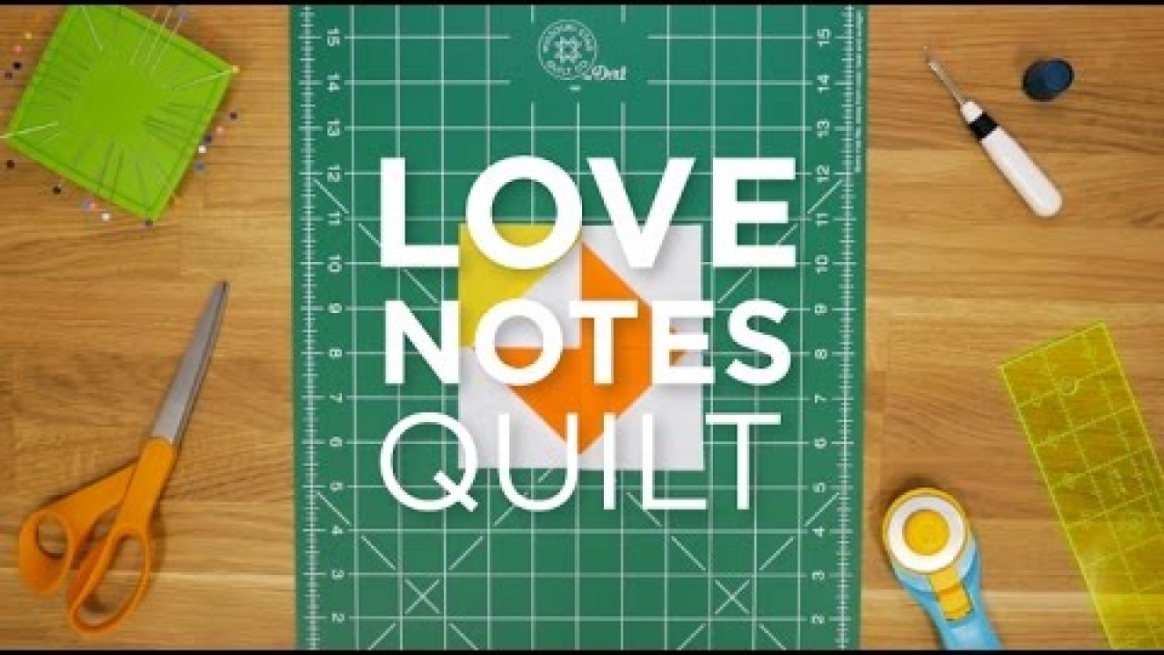 Love Notes Quilt Block - Quilt Snips
