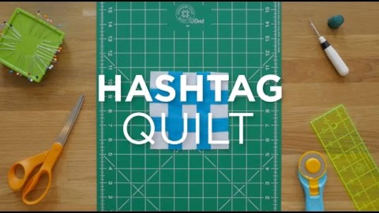 Hashtag Quilt Block - Quilt Snips
