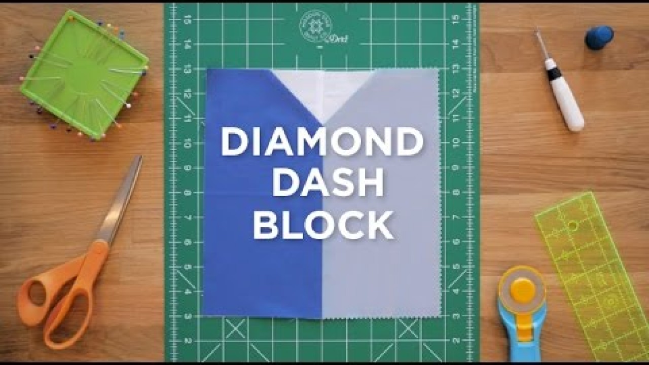 Diamond Dash Quilt Block - Quilt Snips