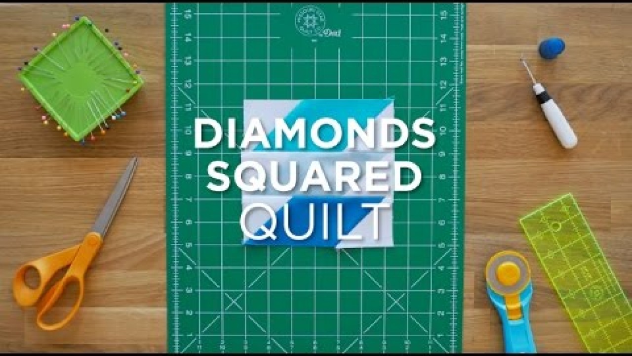 Diamonds Squared Quilt Block - Quilt Snips