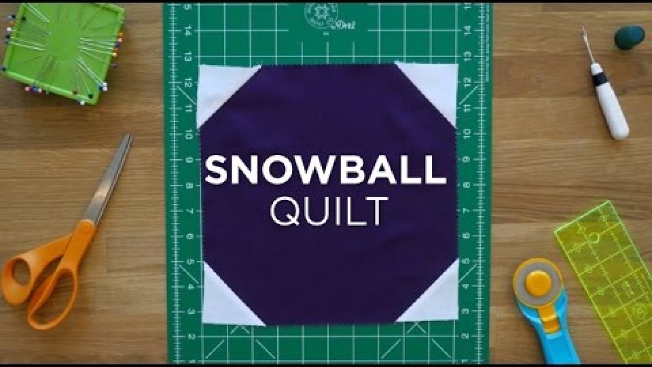 Snowball Quilt Block - Quilt Snips
