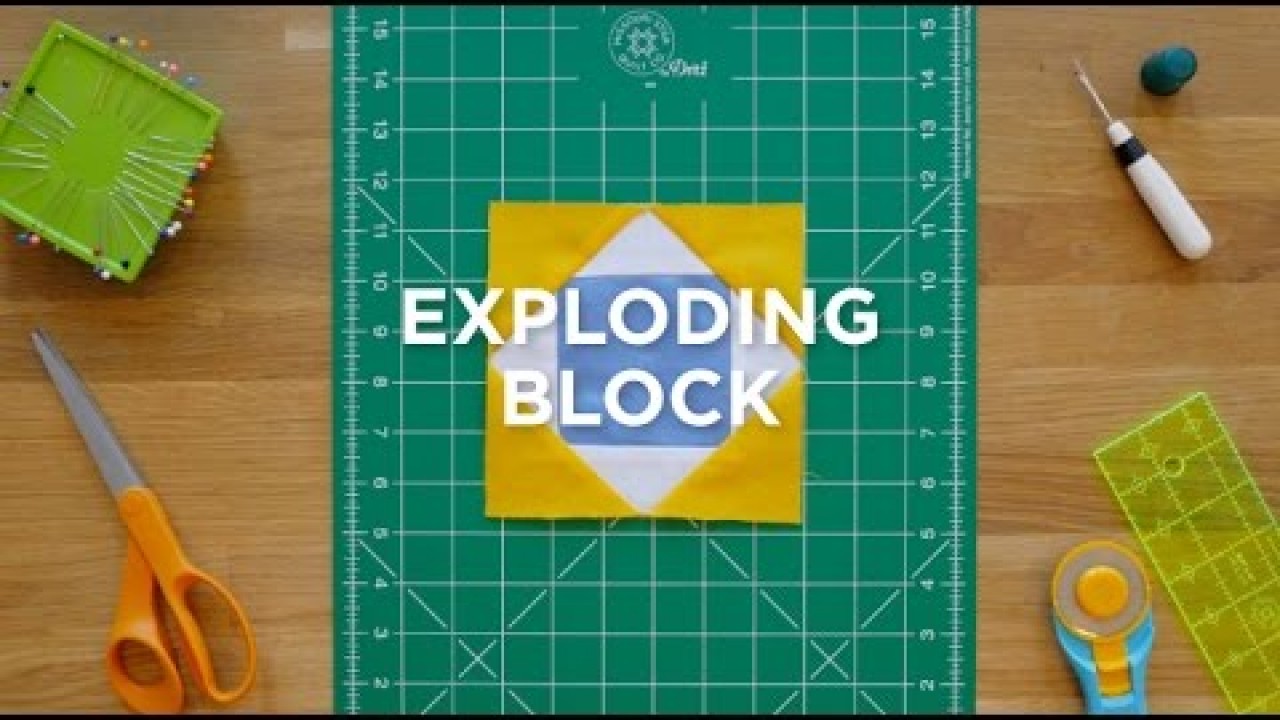 Exploding Block Quilt - Quilt Snips